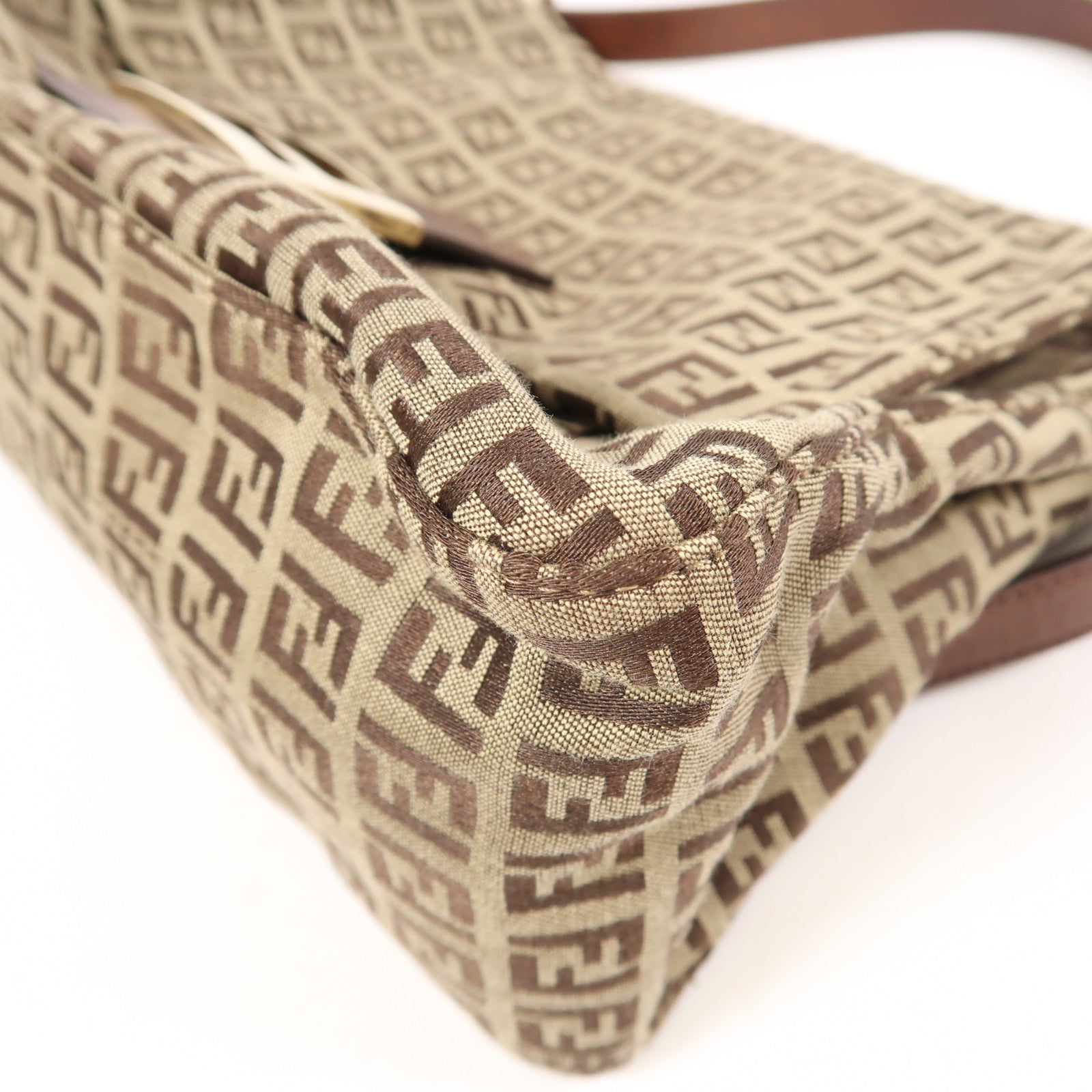 FENDI 帆布Shoulder Bag金扣肩背袋