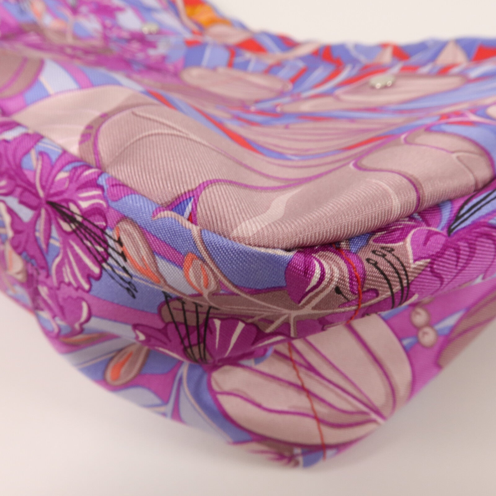 HERMES 絲質Trousse Fourbi手拿包