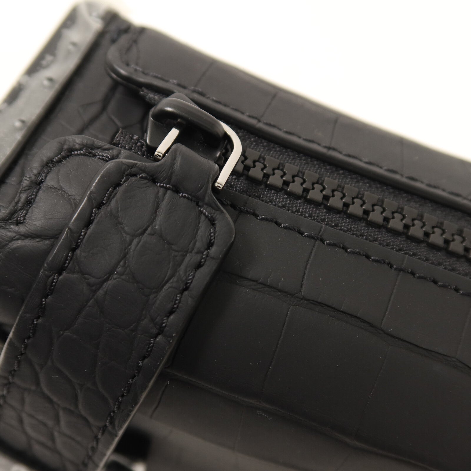 LOUIS VUITTON 鱷魚皮革Side Trunk PM手挽肩背兩用袋