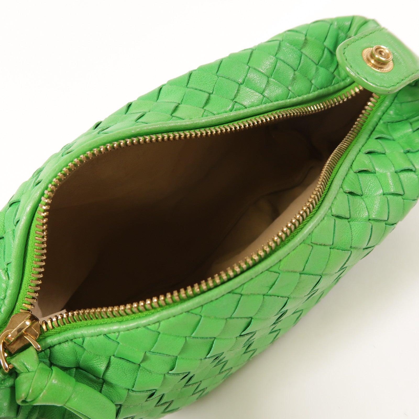 BOTTEGA VENETA 牛皮皮革Hand Bag金扣手挽袋