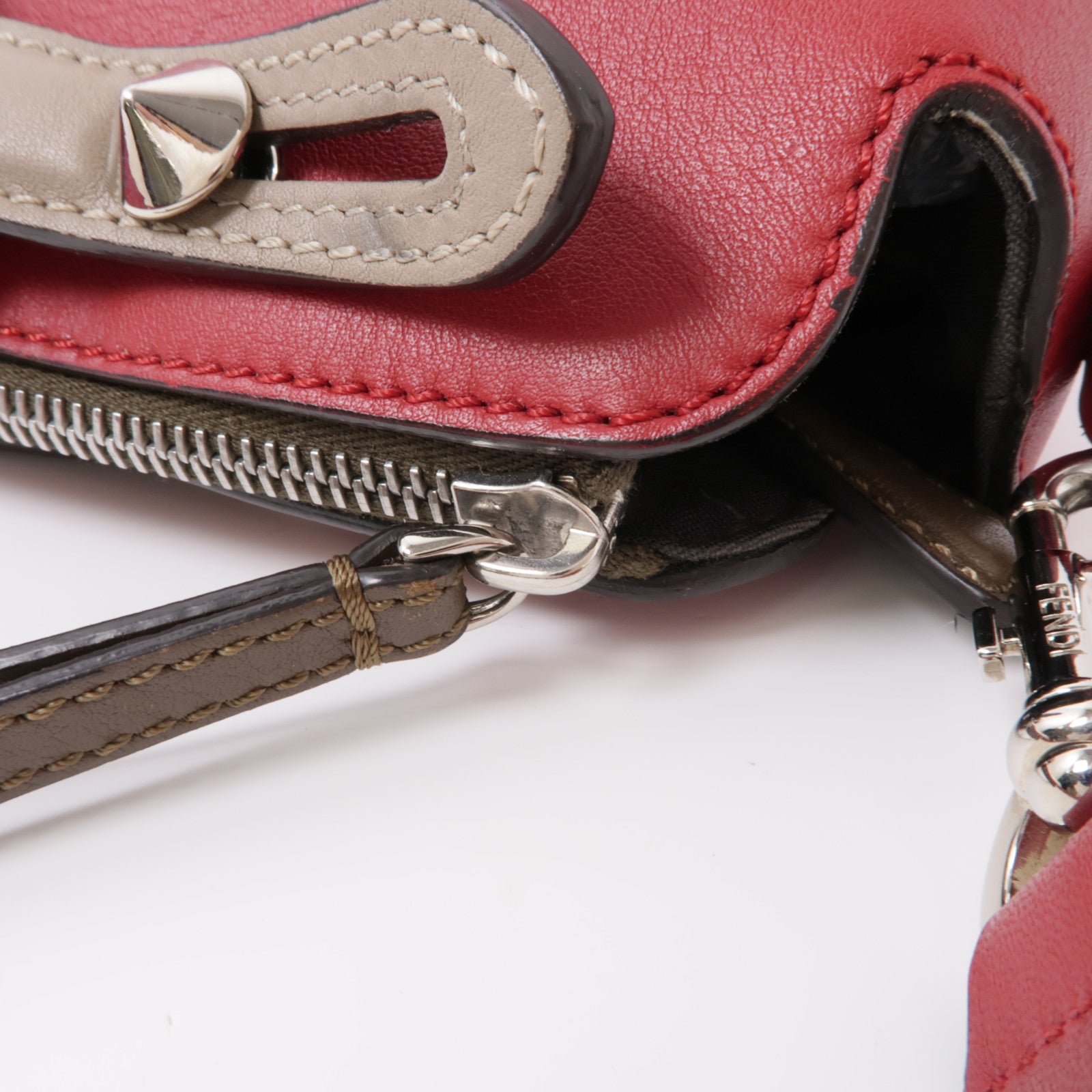 FENDI SHW By The Way 2 Way Shoulder Bag Handbag 8BL124-5QJ Calfskin Leather