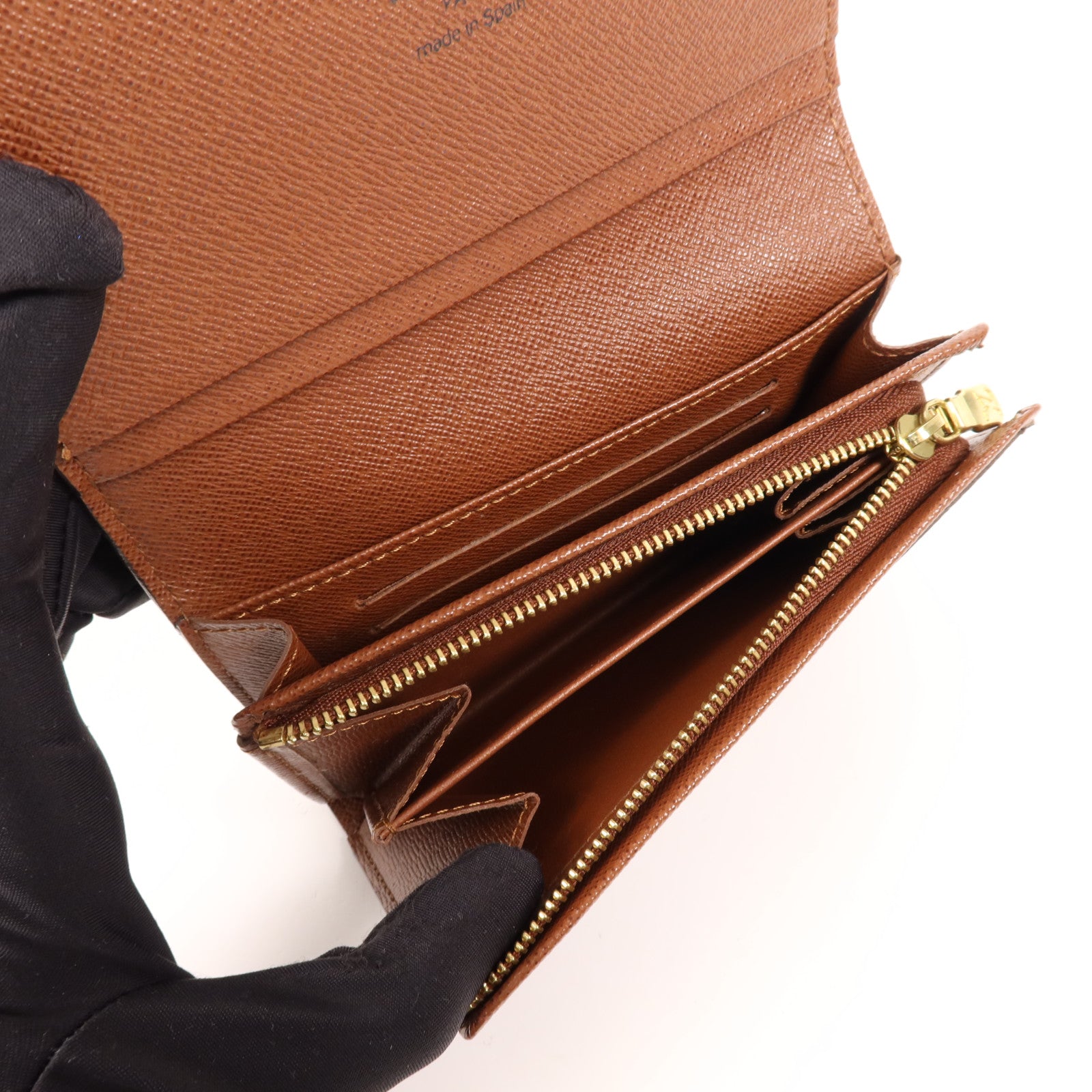 LOUIS VUITTON Monogram Porte Monnaie金扣錢包