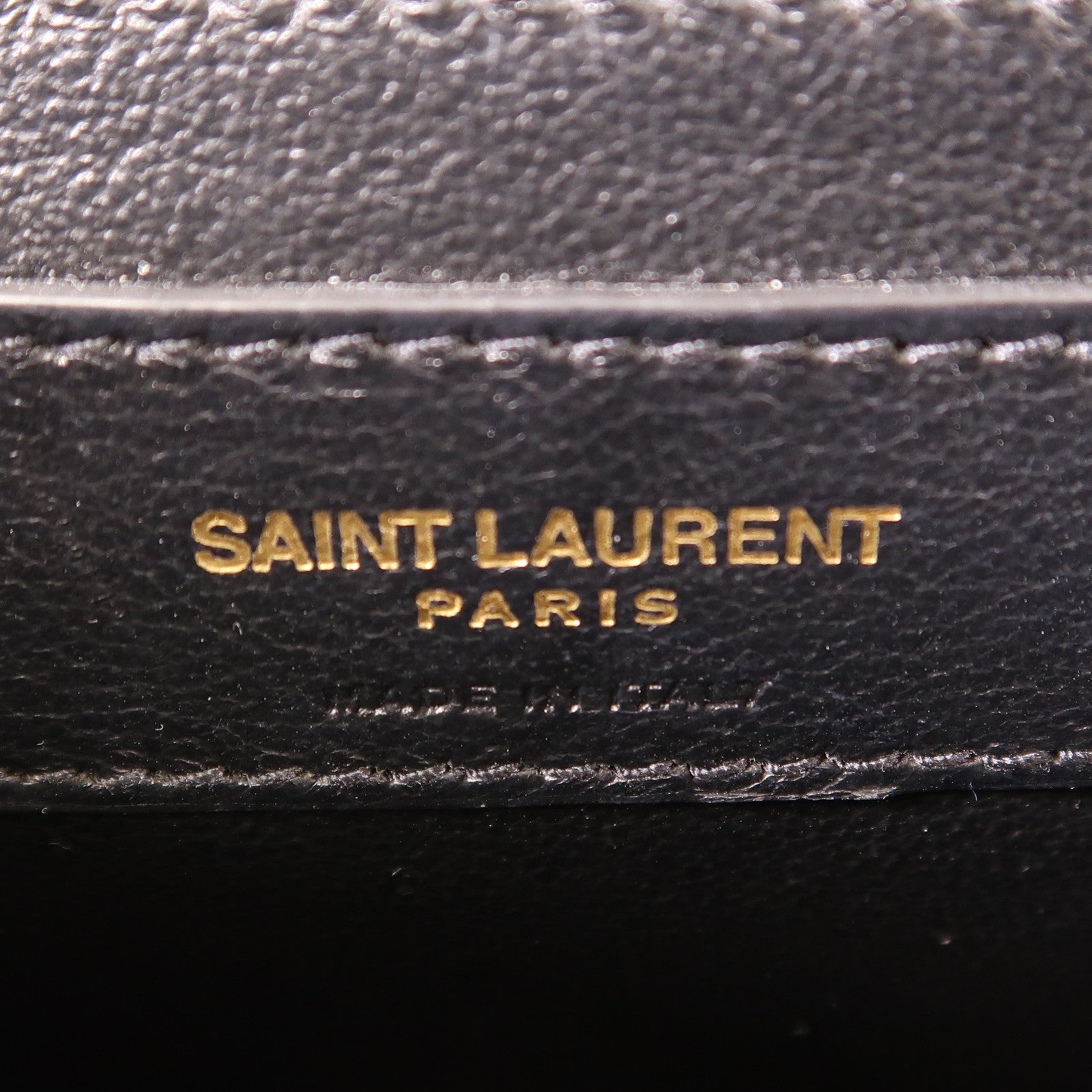 SAINT LAURENT 帆布/牛皮皮革Shoulder Bag金扣肩背袋