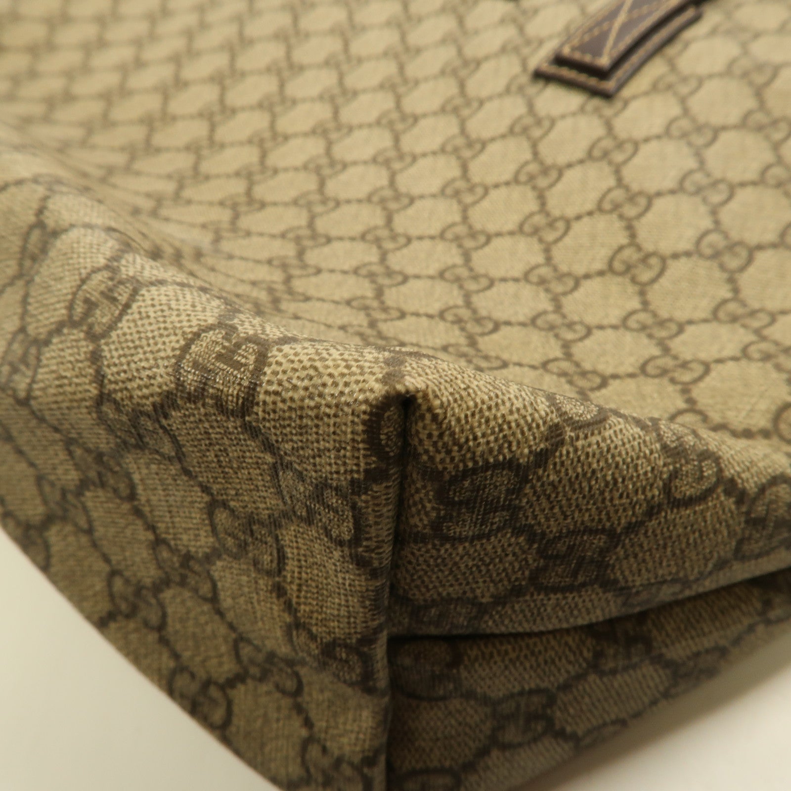GUCCI 塗層帆布Shoulder Tote銀扣肩背袋/手挽袋
