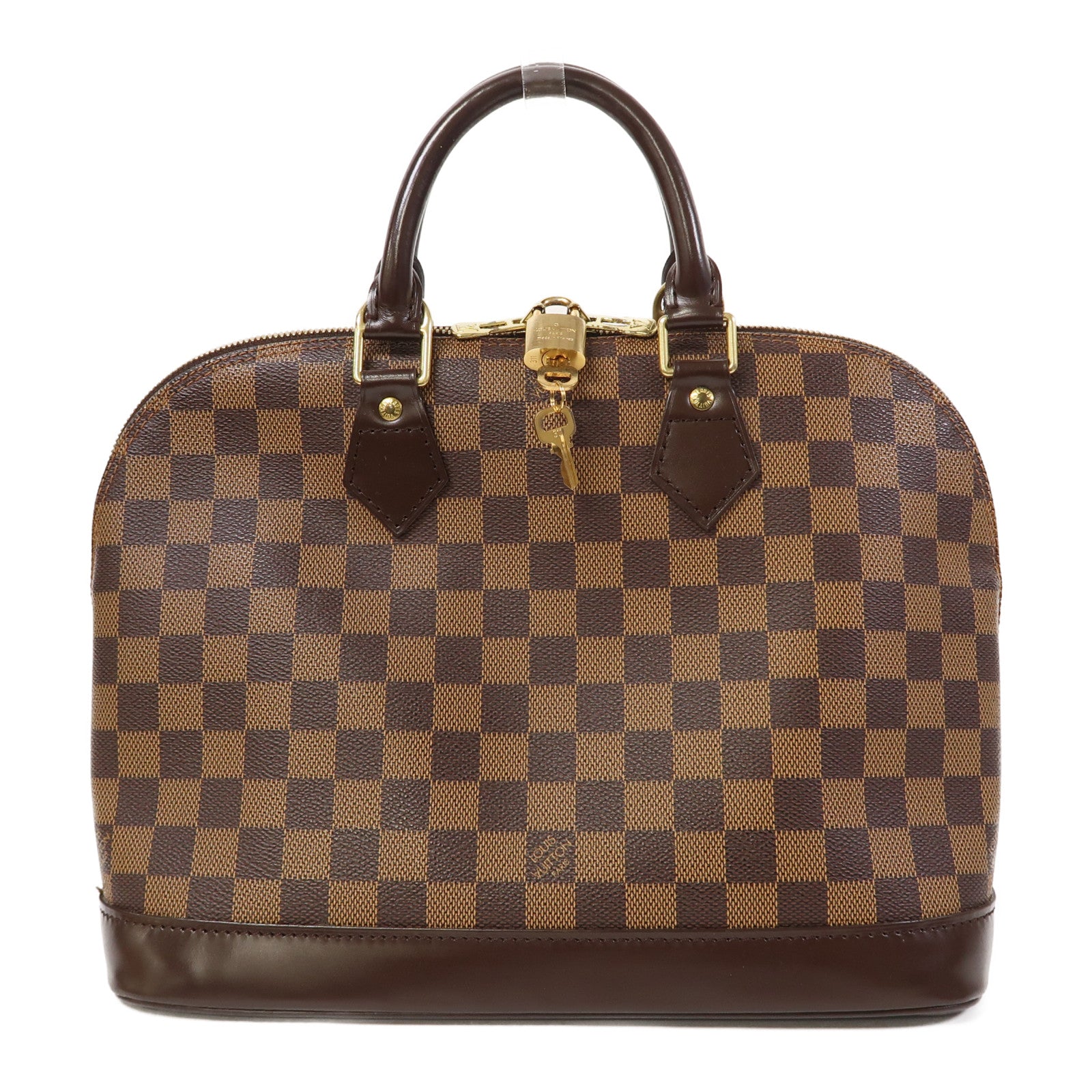 LOUIS VUITTON 【激減優惠】Damier Alma PM金扣手挽袋啡色