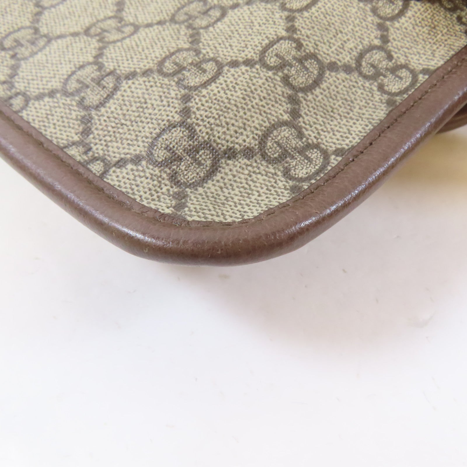 GUCCI 塗層帆布Waist Bag金扣腰包啡色