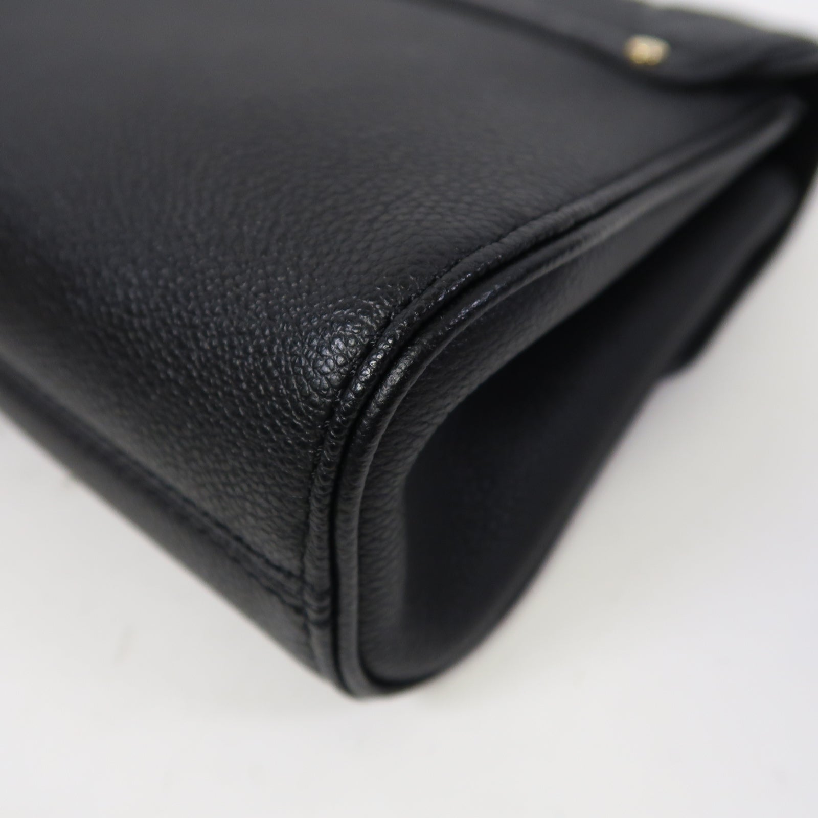 LOUIS VUITTON Monogram Empreinte Saint Germain PM金扣鏈帶肩背袋黒色