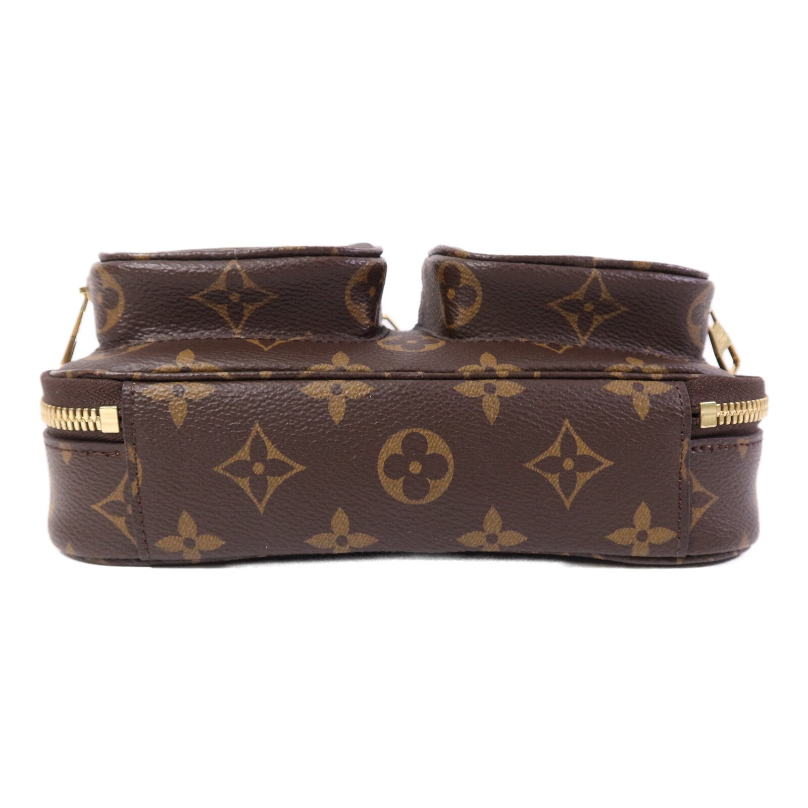 LOUIS VUITTON Monogram Utility金扣手挽肩背兩用袋棕色