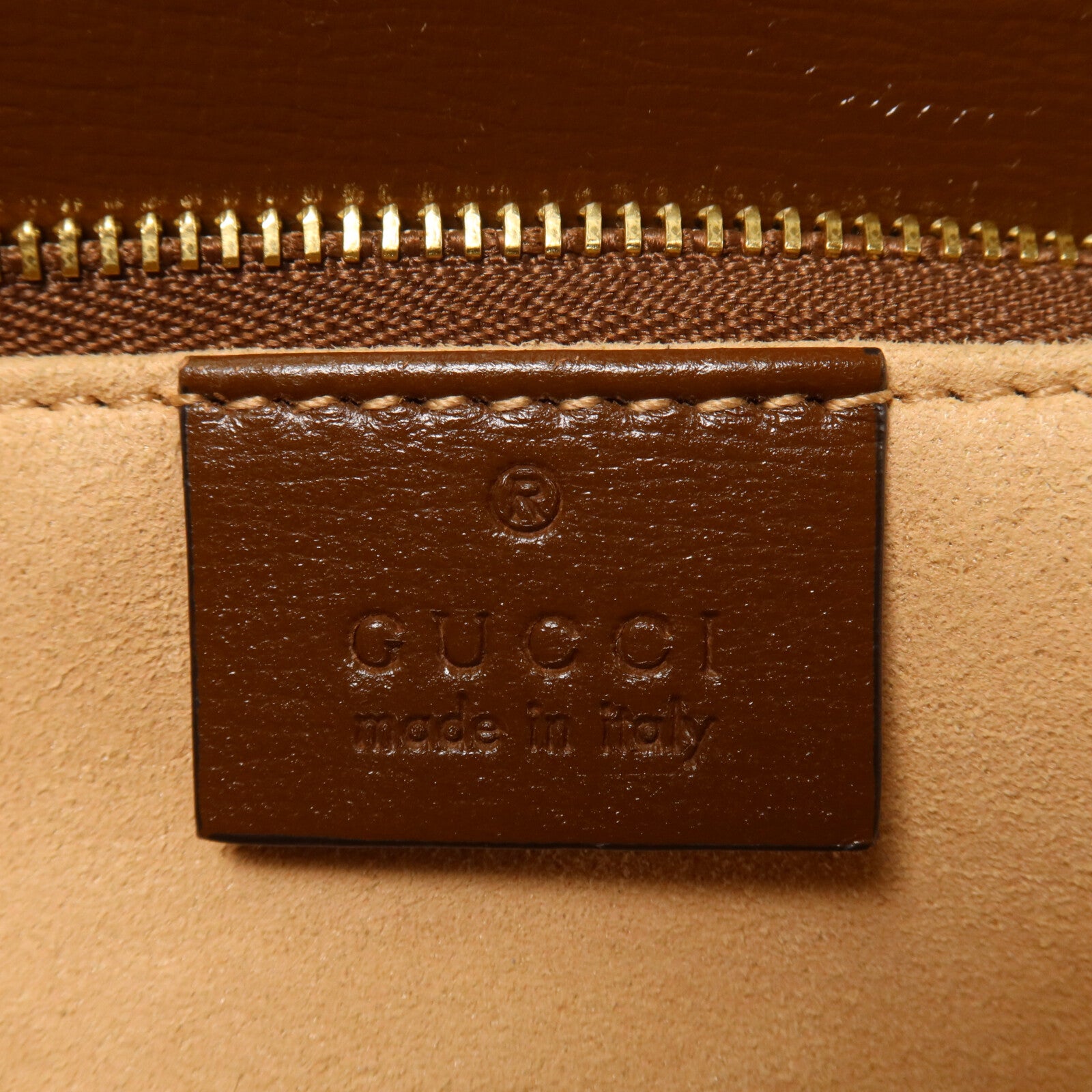 GUCCI 塗層帆布Horsebit 1955肩背袋