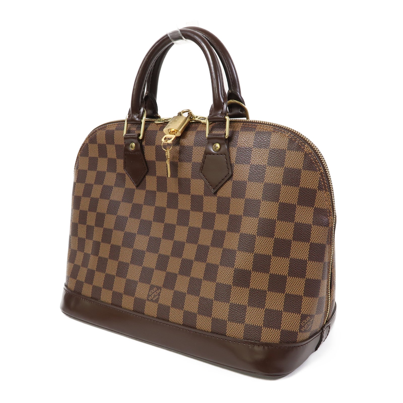 LOUIS VUITTON 【激減優惠】Damier Alma PM金扣手挽袋啡色