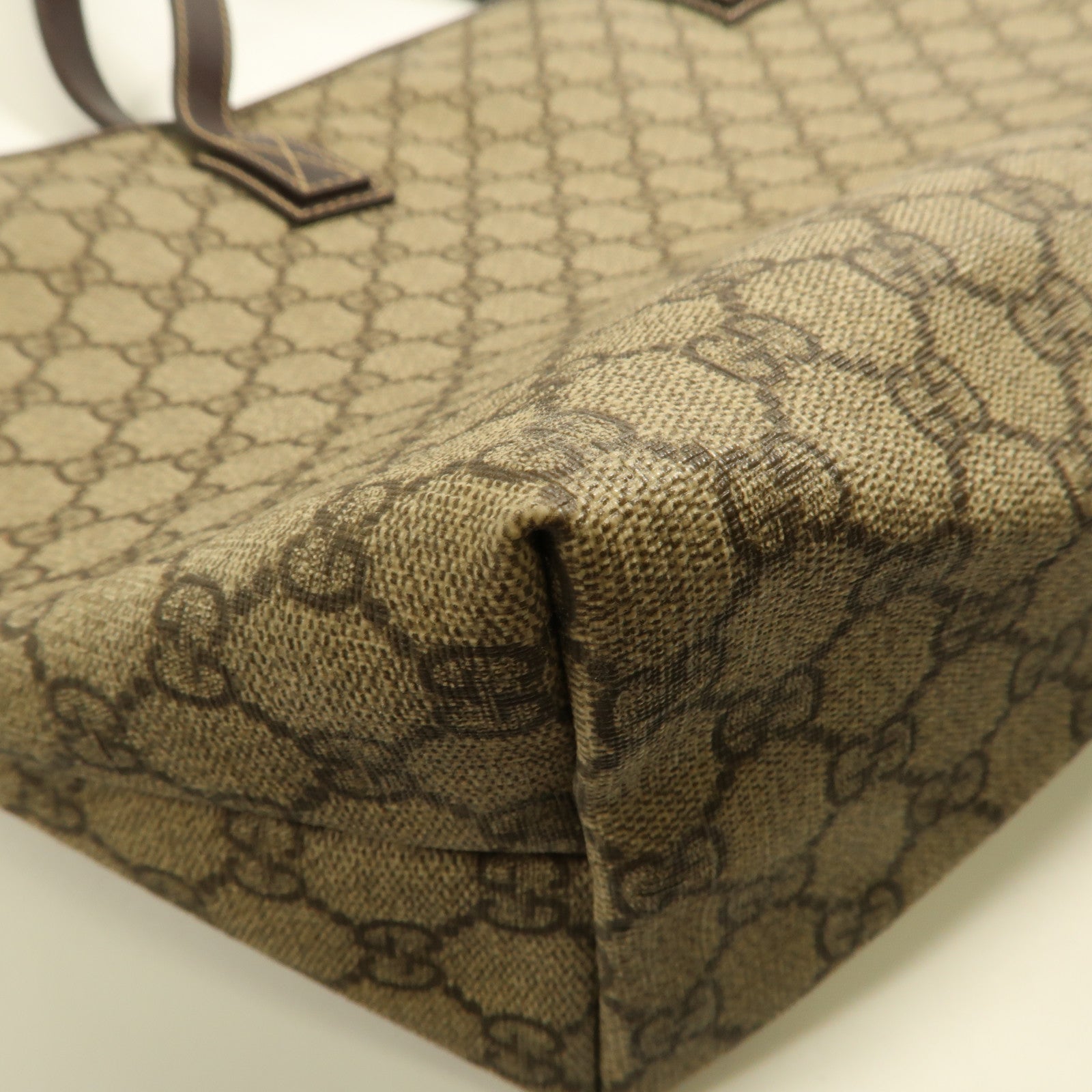 GUCCI 塗層帆布Shoulder Tote銀扣肩背袋/手挽袋