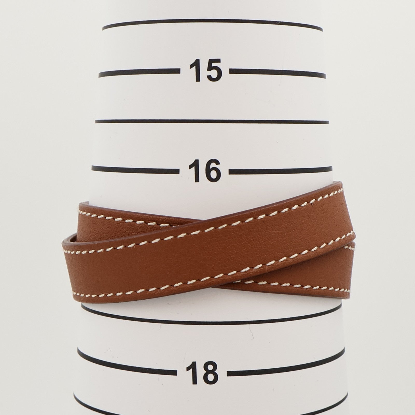 HERMES Swift皮革Kelly Double Tour Bracelet手帶Gold