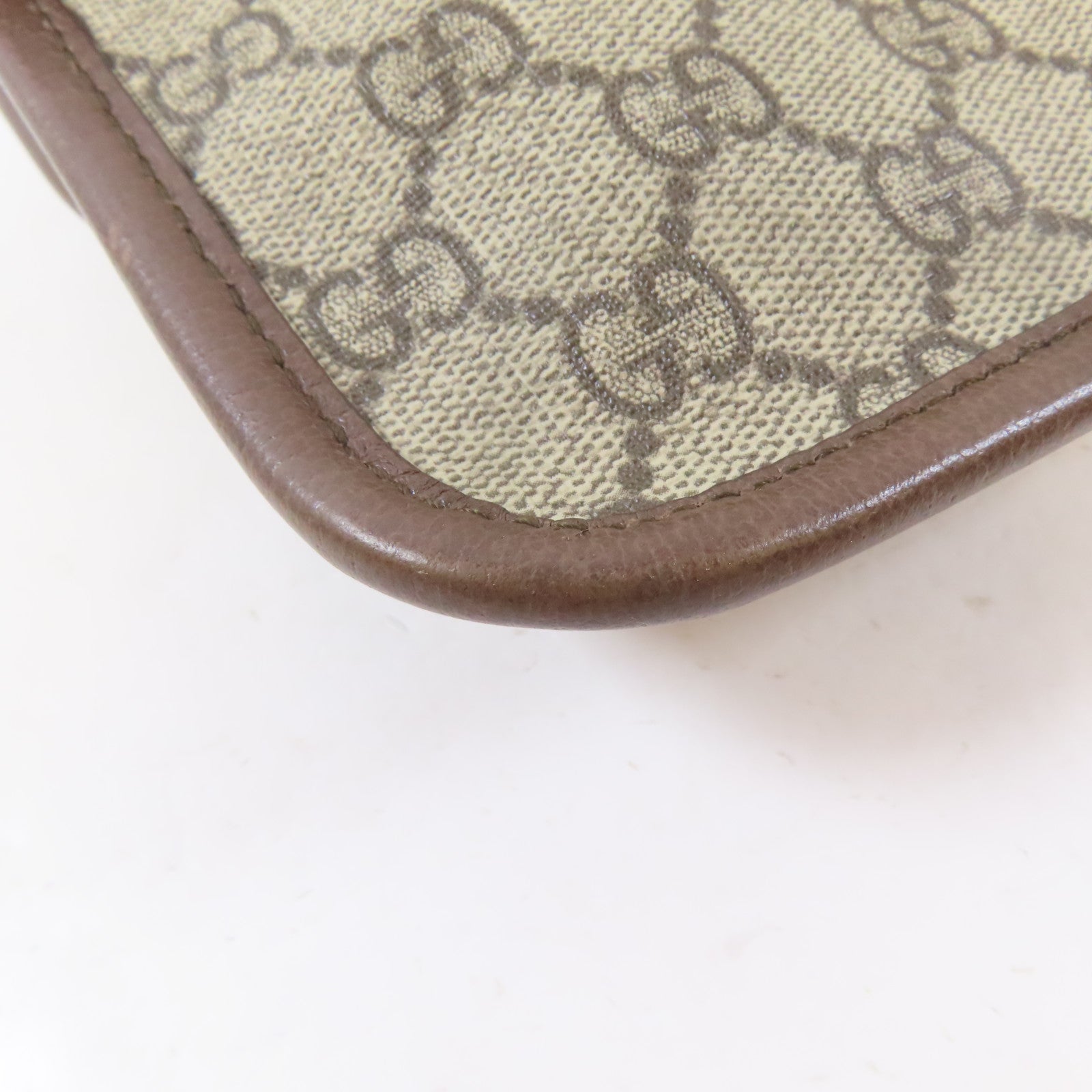 GUCCI 塗層帆布Waist Bag金扣腰包啡色