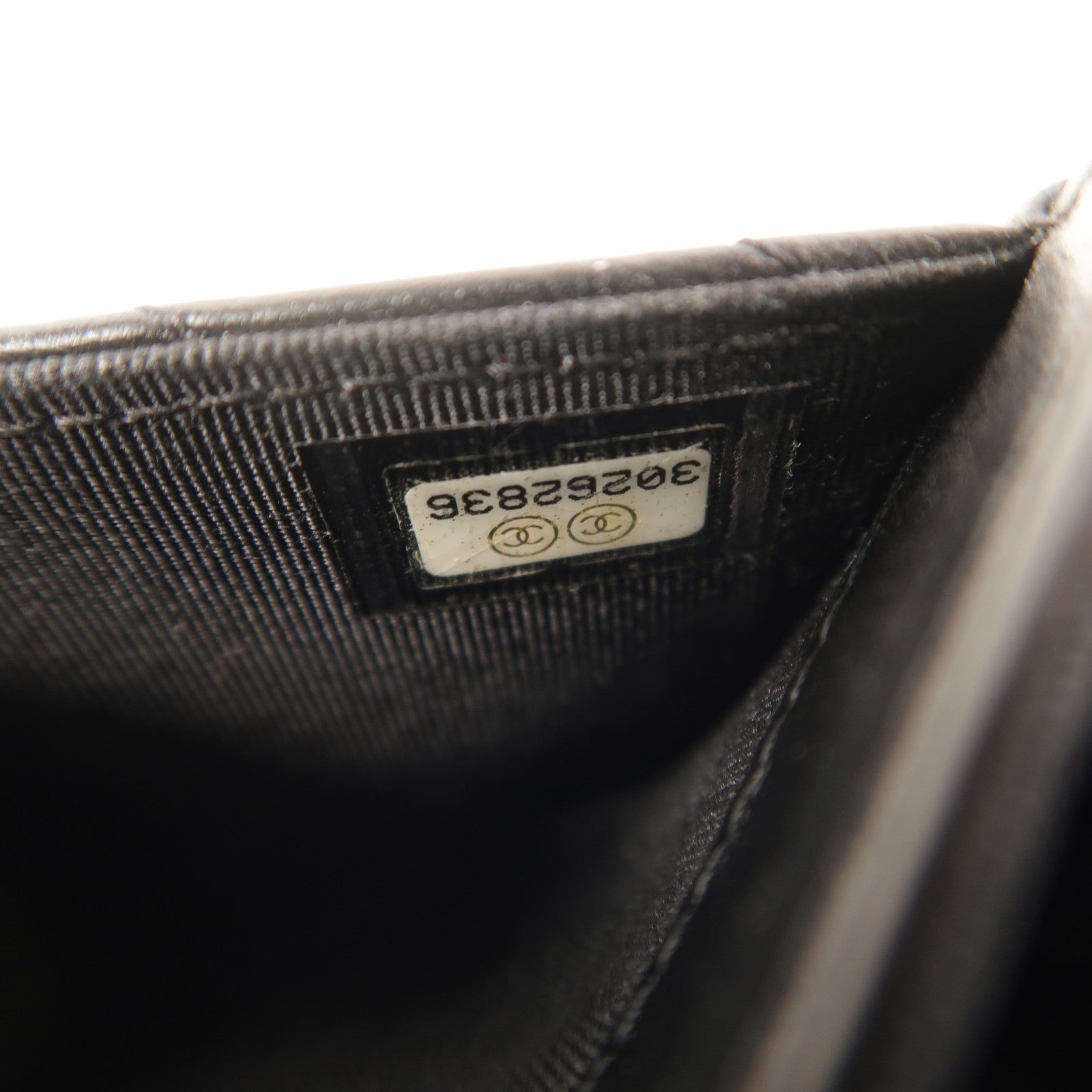 CHANEL 牛皮皮革2.55 So Black Card Holder卡片套