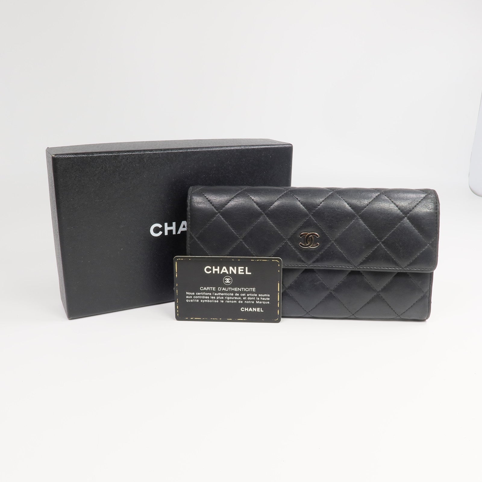 CHANEL 羊皮皮革Classic Long Wallet長錢包