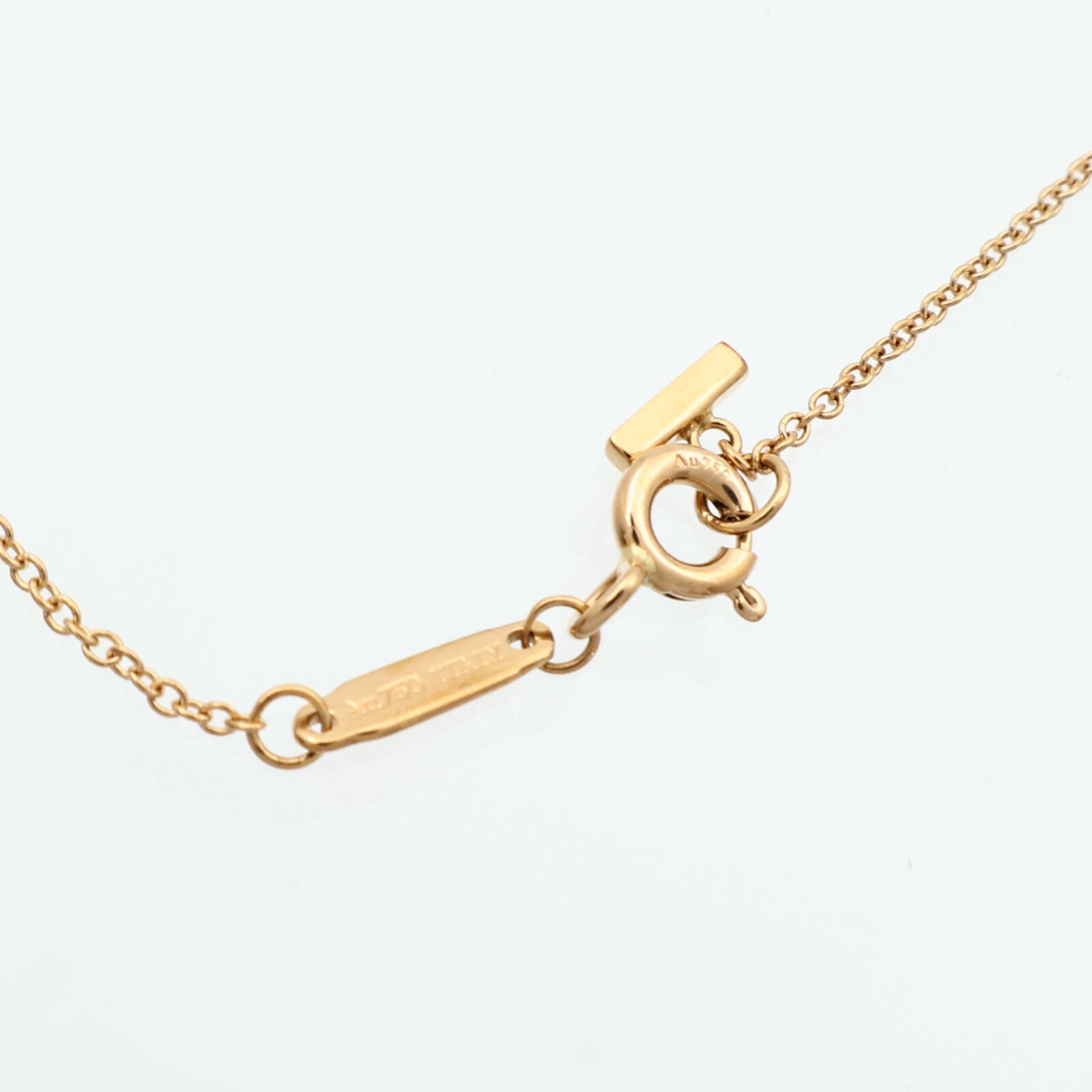 TIFFANY＆CO 18K玫瑰金T-Smile Necklace項鏈