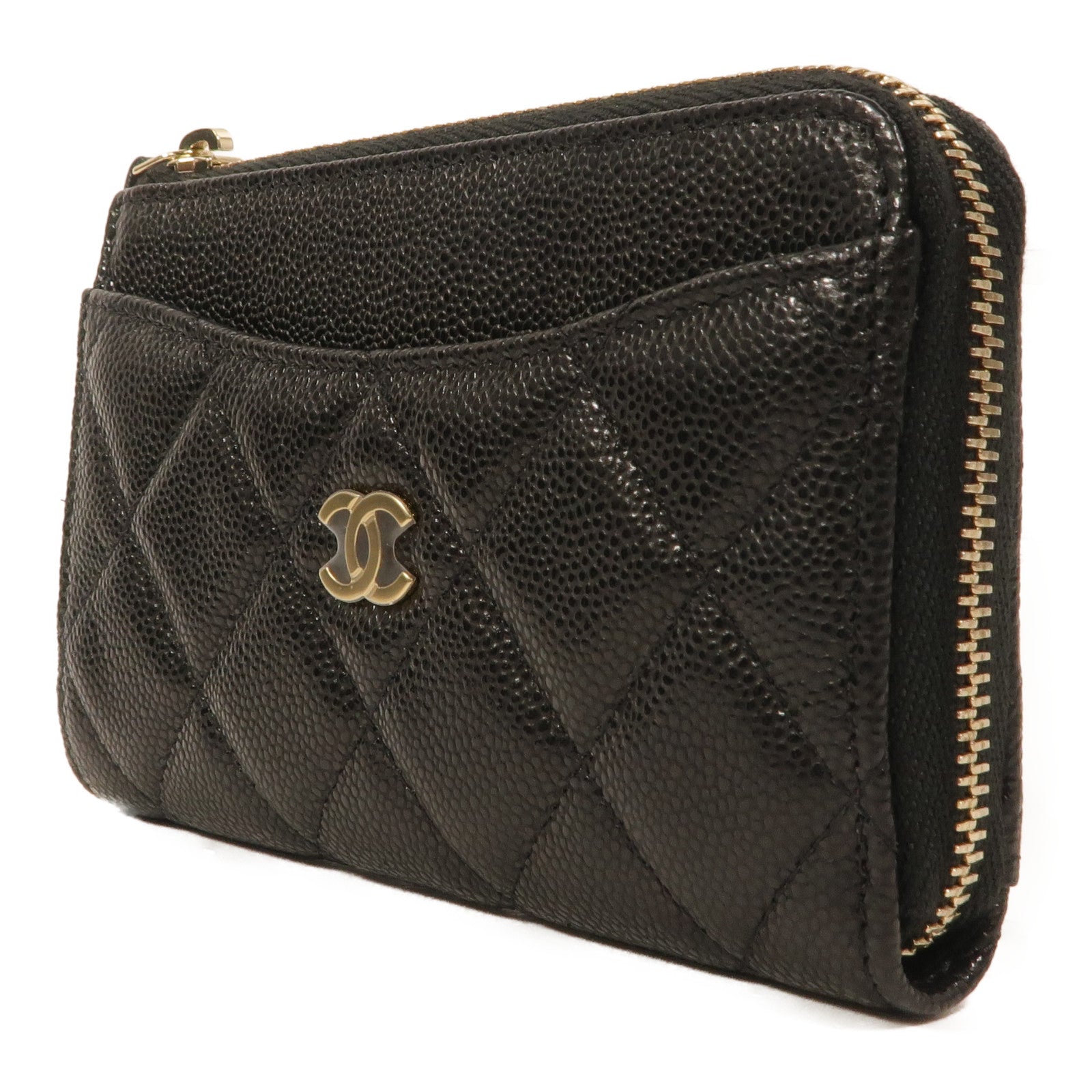 CHANEL 牛皮皮革Zipped Card Case卡片套