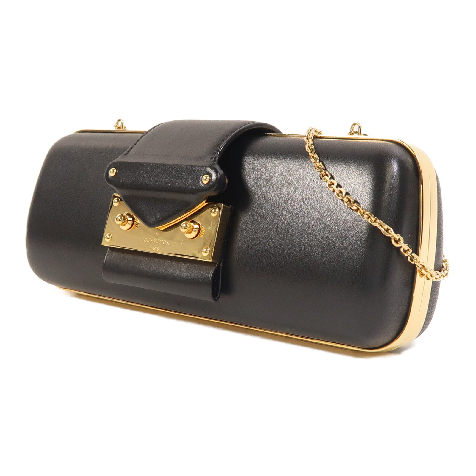 LOUIS VUITTON 【激減優惠】牛皮皮革Chain Shoulder金扣鏈帶肩背袋