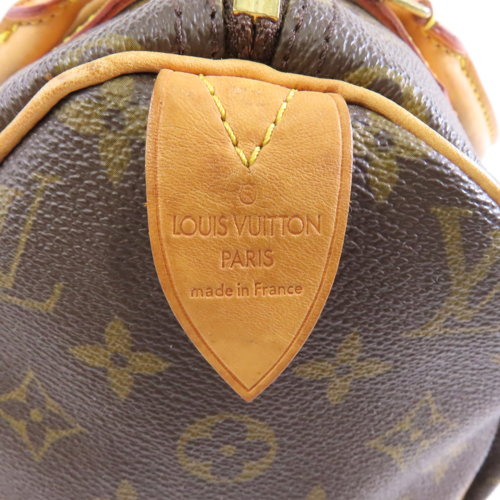 LOUIS VUITTON Monogram Speedy 30金扣手挽袋啡色
