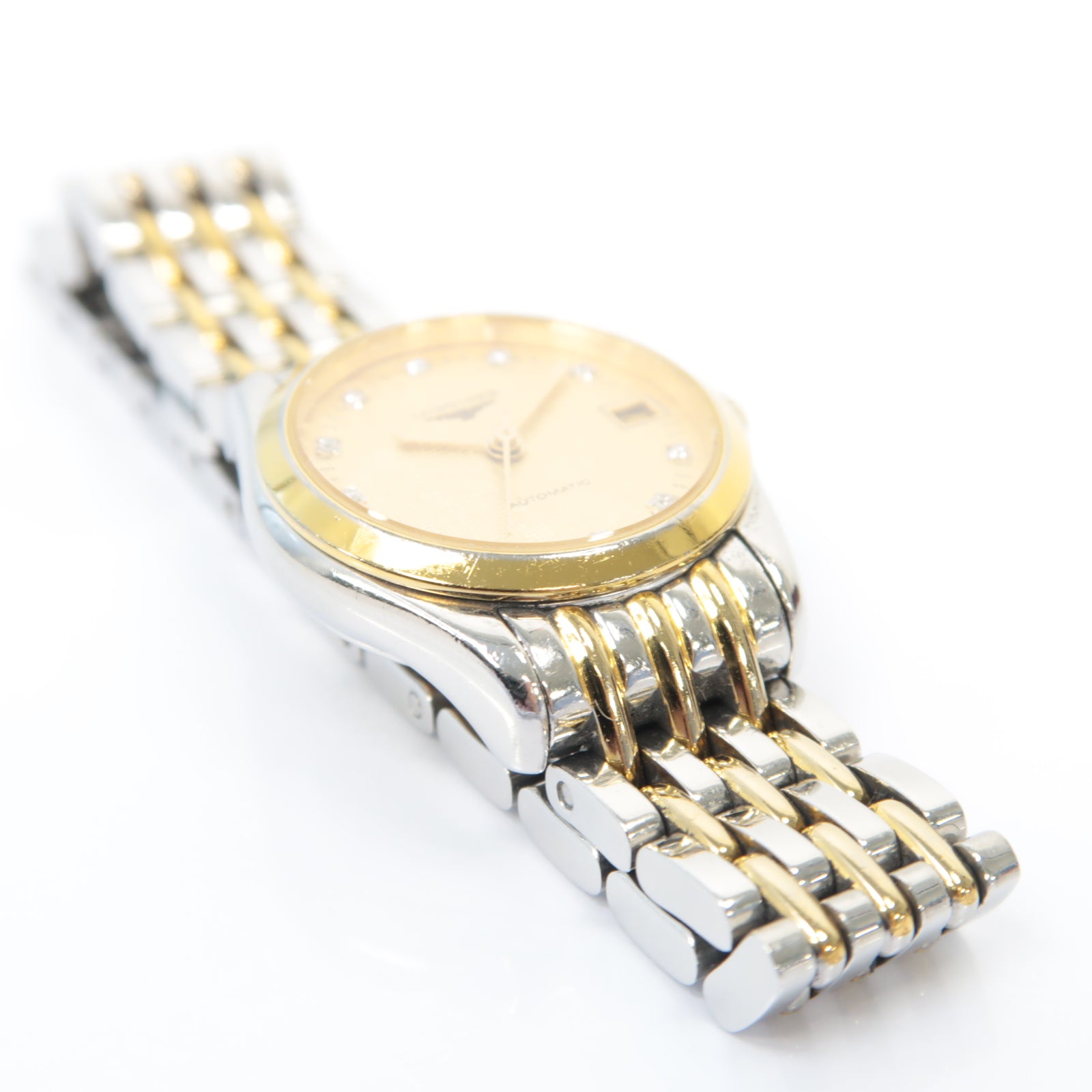 LONGINES 【激減優惠】Flagship18K黃金/不鏽鋼手錶自動機芯金色