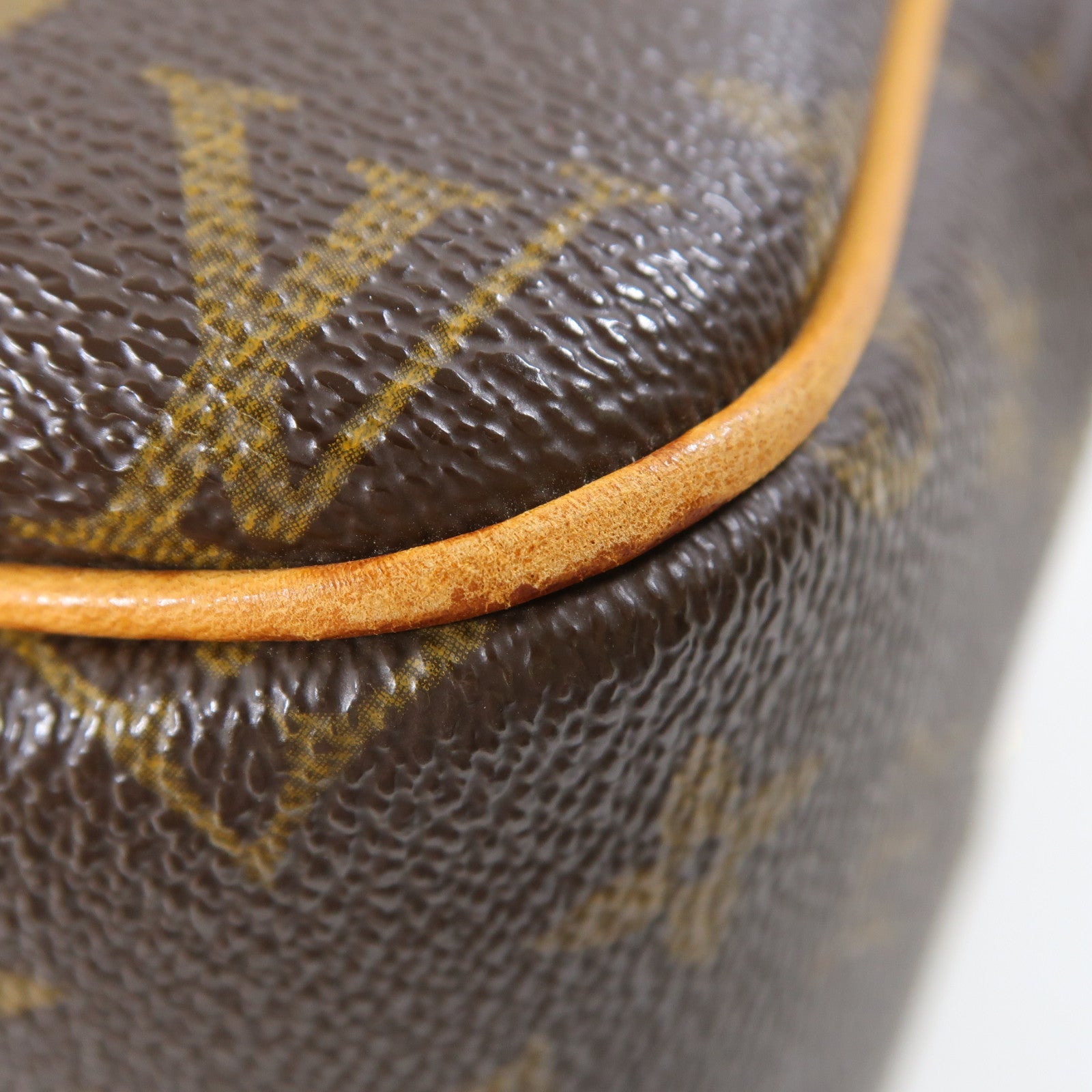 LOUIS VUITTON Monogram Reporter PM金扣肩背袋啡色