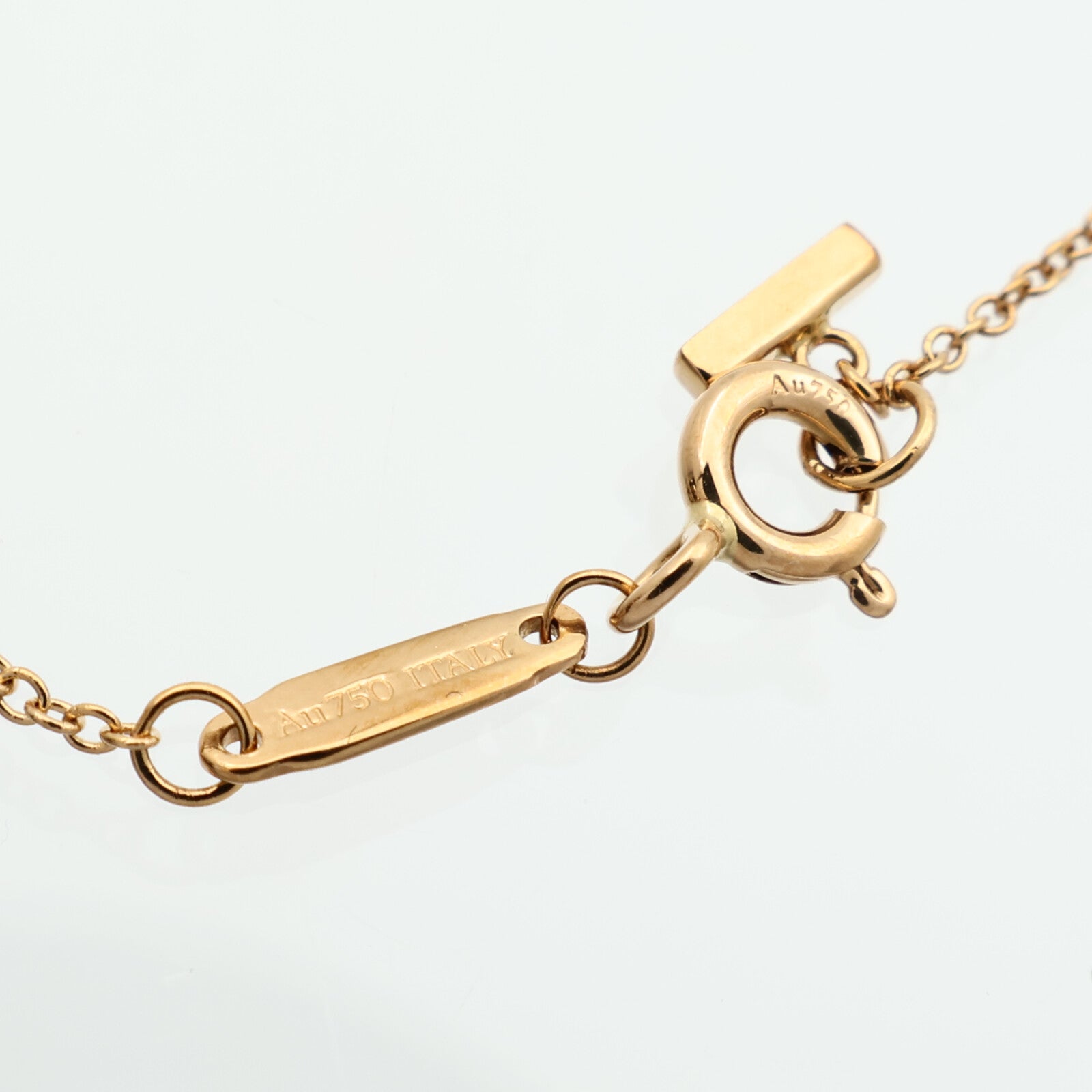 TIFFANY＆CO 18K玫瑰金T-Smile Necklace項鏈