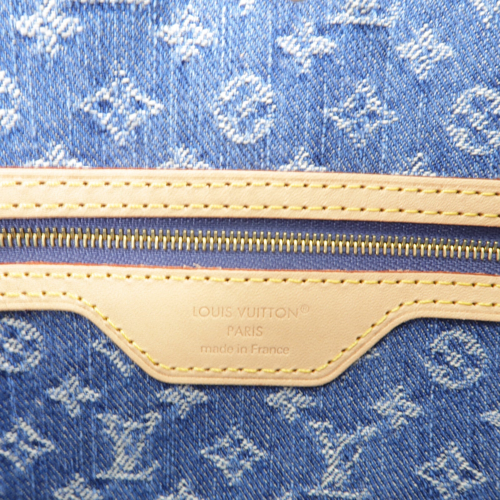 LOUIS VUITTON 牛仔布Neverfull MM手挽袋
