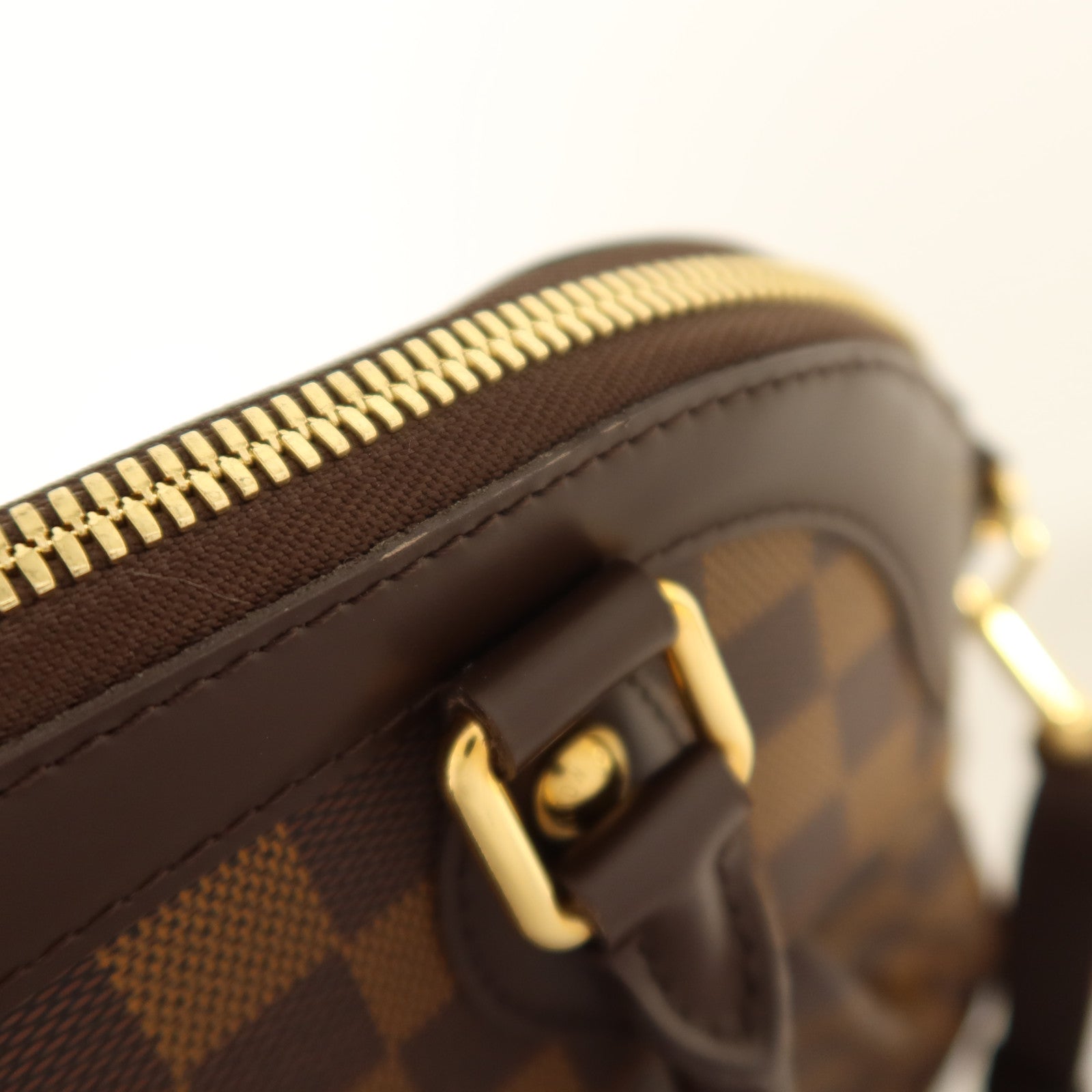 LOUIS VUITTON Damier Trevi金扣手挽肩背兩用袋