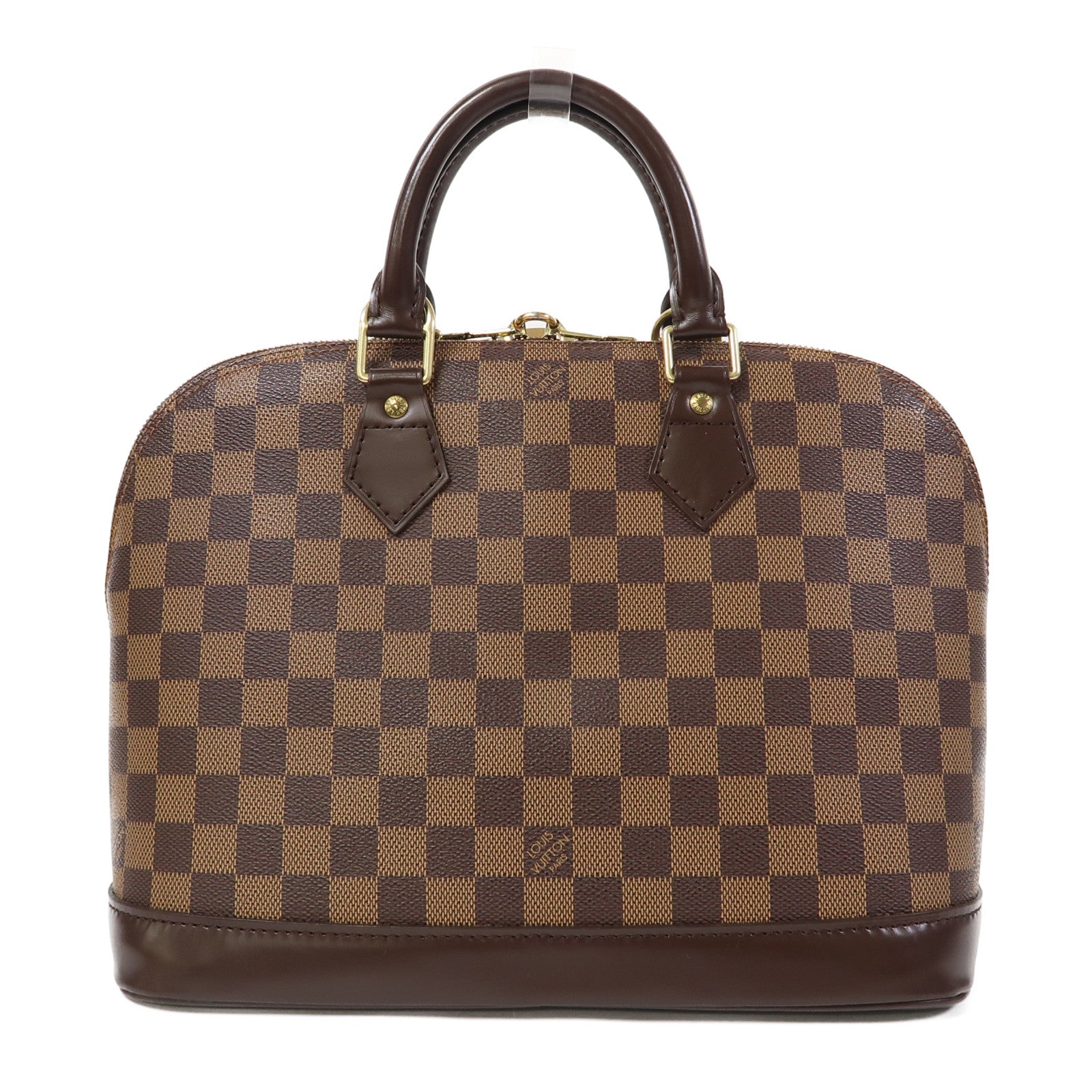LOUIS VUITTON 【激減優惠】Damier Alma PM金扣手挽袋啡色