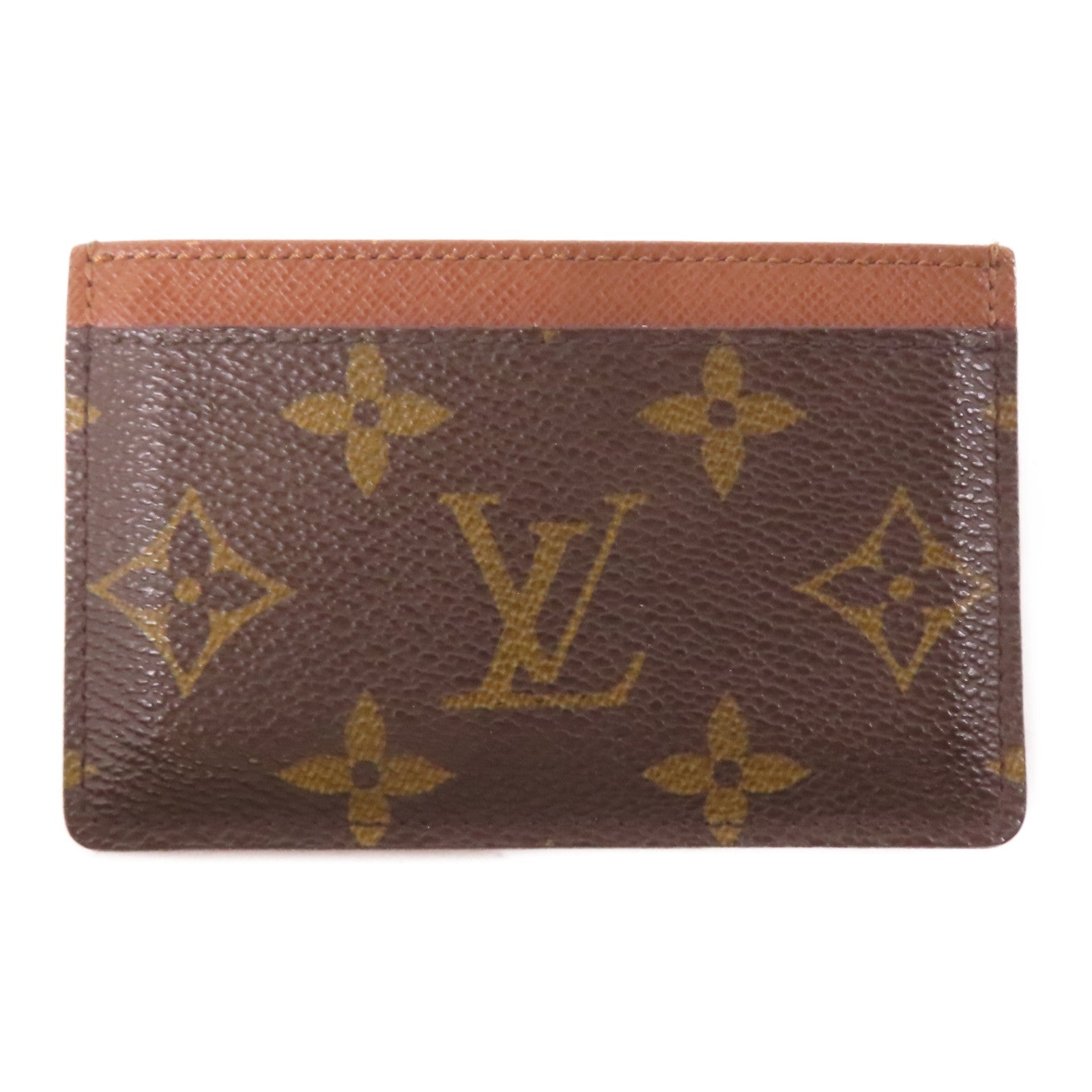 LOUIS VUITTON Monogram Card Case卡片套啡色