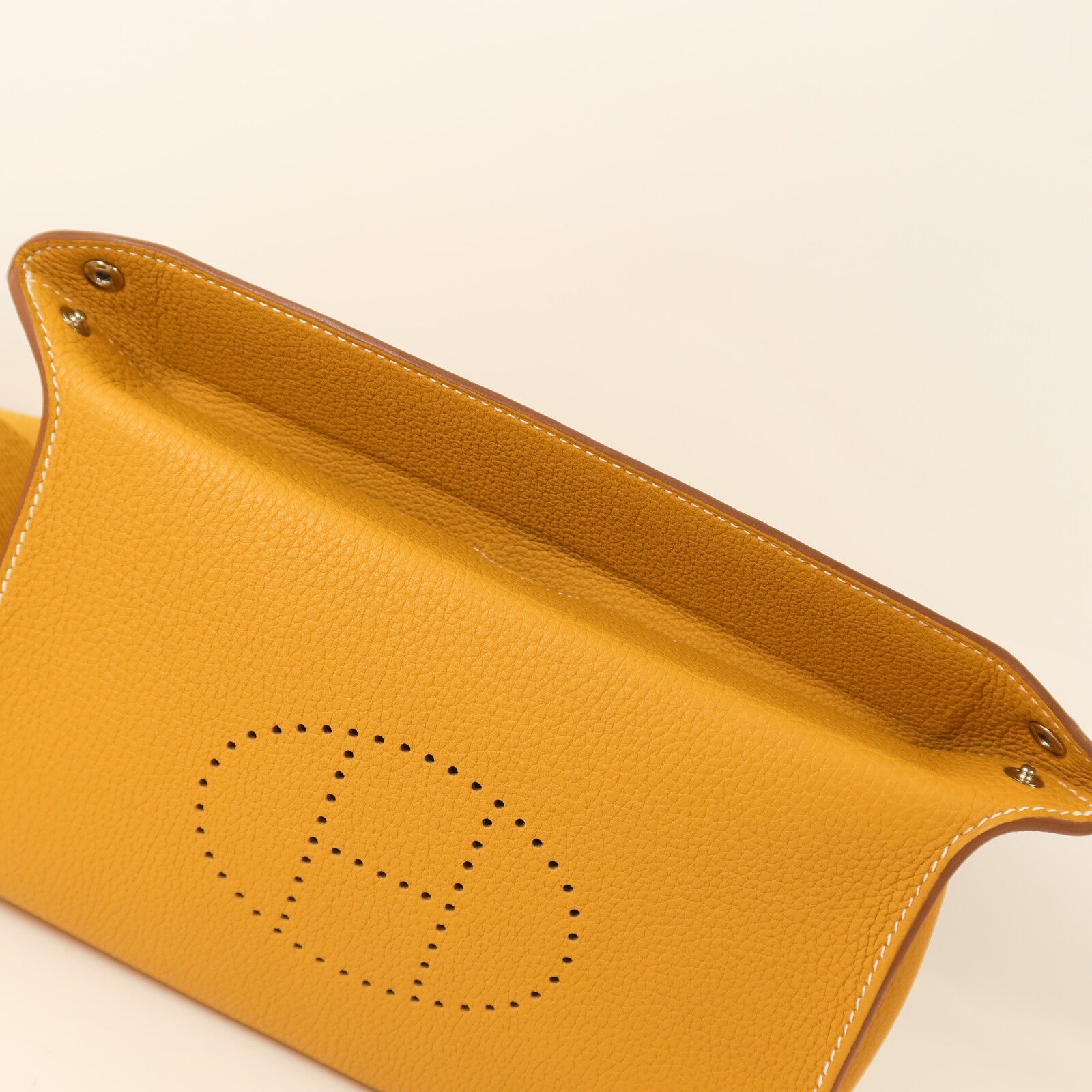 HERMES Togo皮革Videpoches Bag肩背袋Biscuit