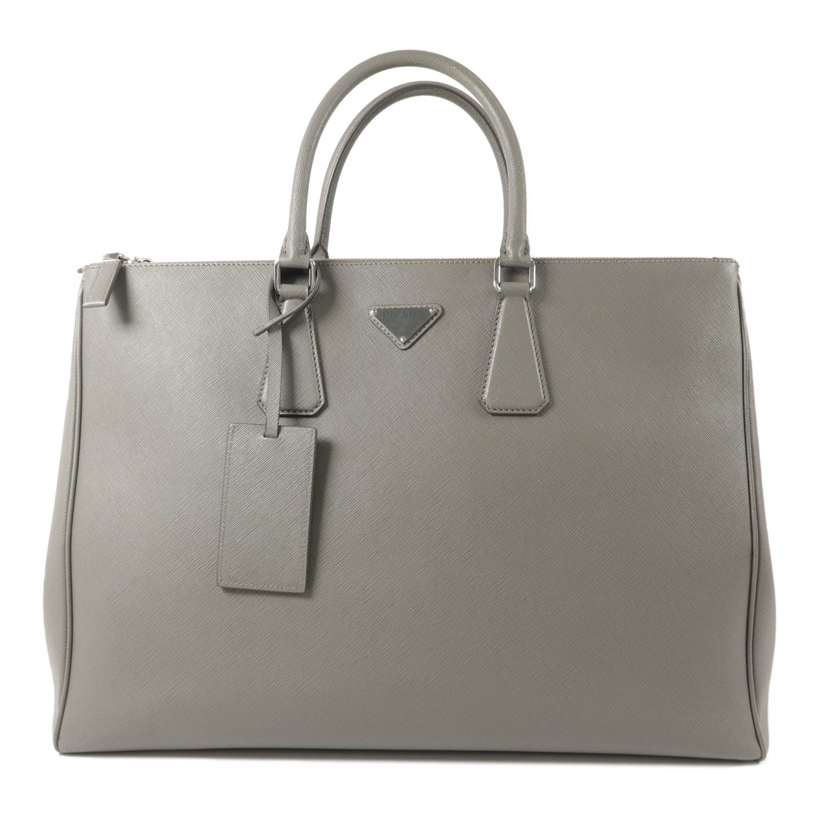 PRADA Saffiano皮革Dual-Zip Shopper Tote Bag手挽袋