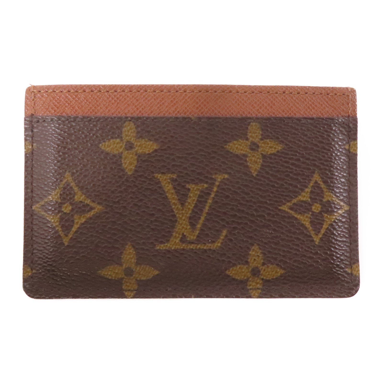 LOUIS VUITTON Monogram Card Case卡片套啡色