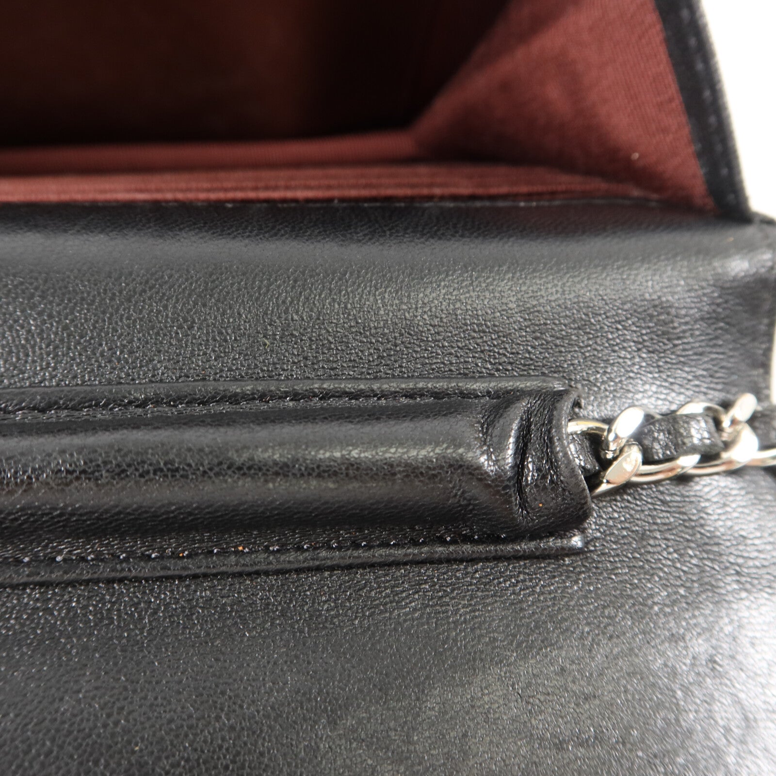 CHANEL 羊皮皮革WOC Wallet On Chain鏈帶肩背袋