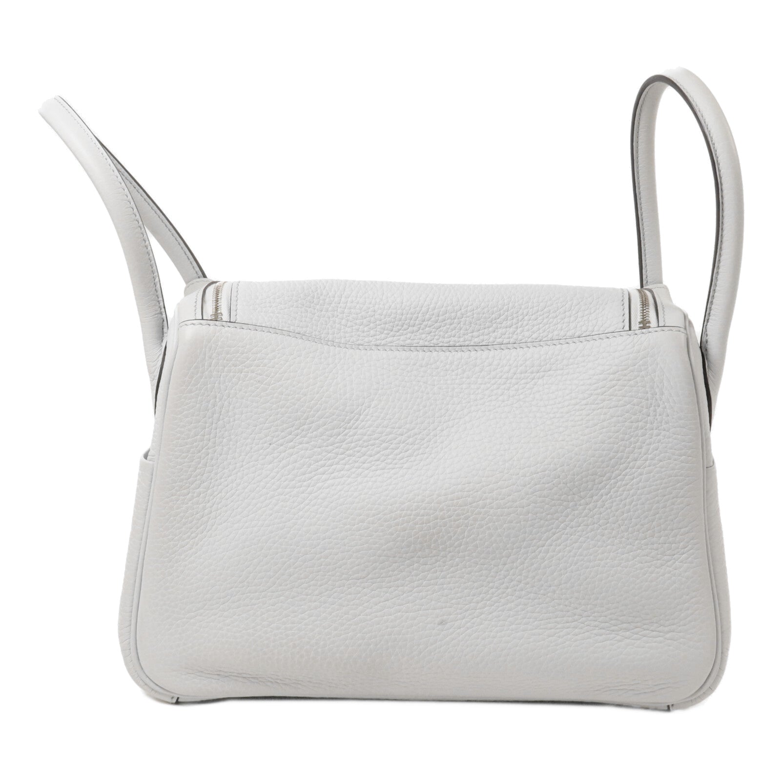 HERMES Clemence皮革Lindy 26手挽肩背兩用袋Bleu Brume
