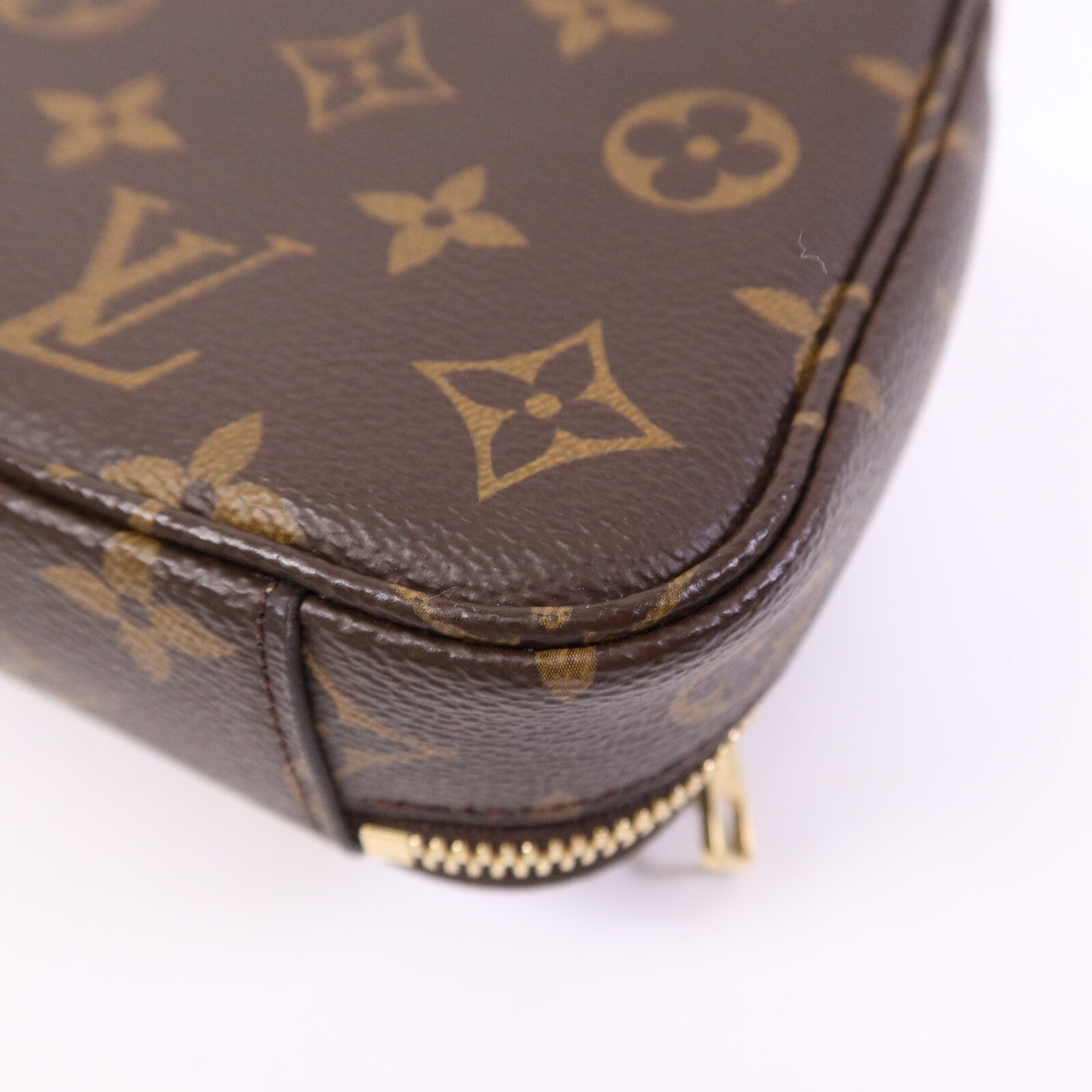 LOUIS VUITTON Monogram Utility金扣手挽肩背兩用袋棕色