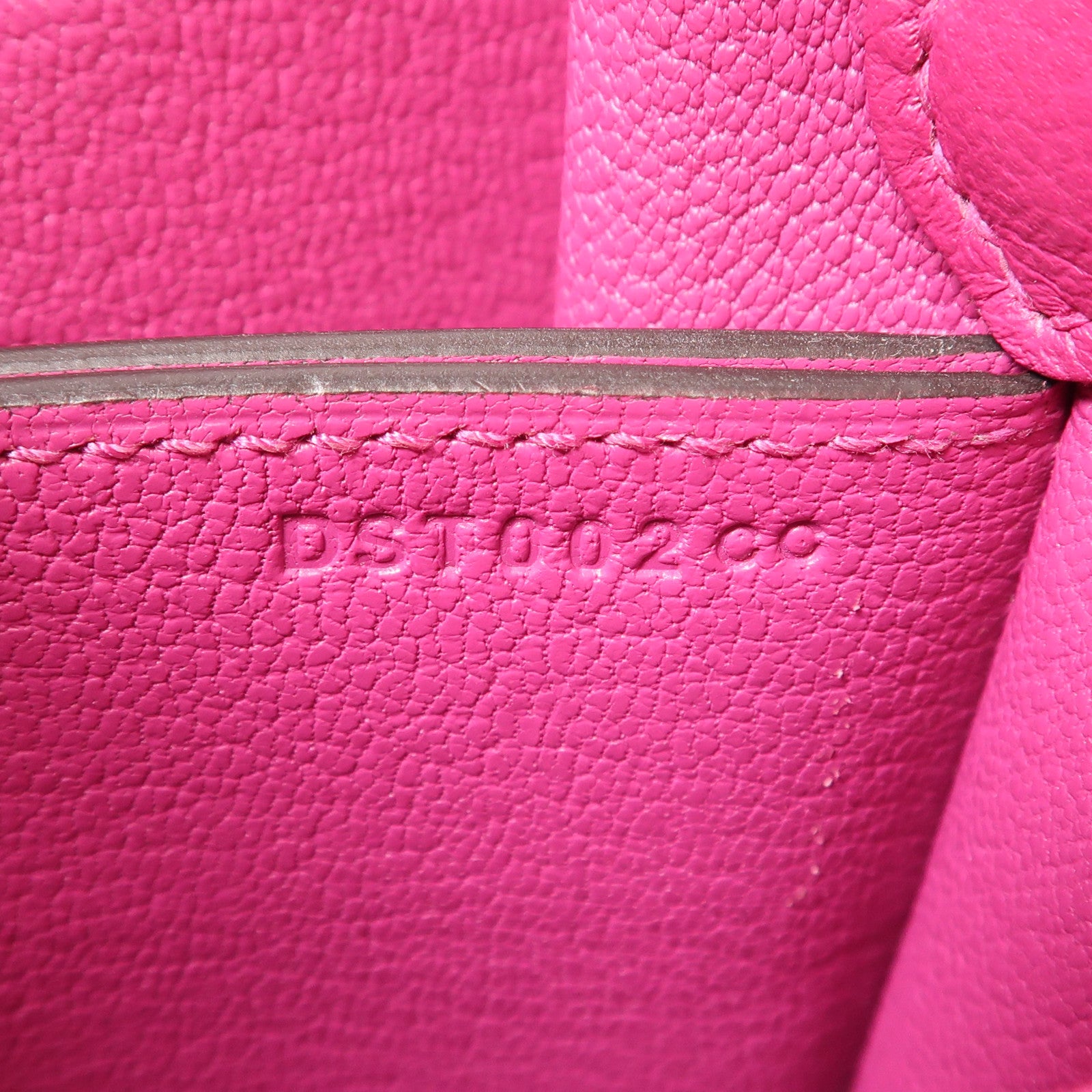 HERMES Evercolor皮革Roulis Mini銀扣肩背袋Rose Pourpre
