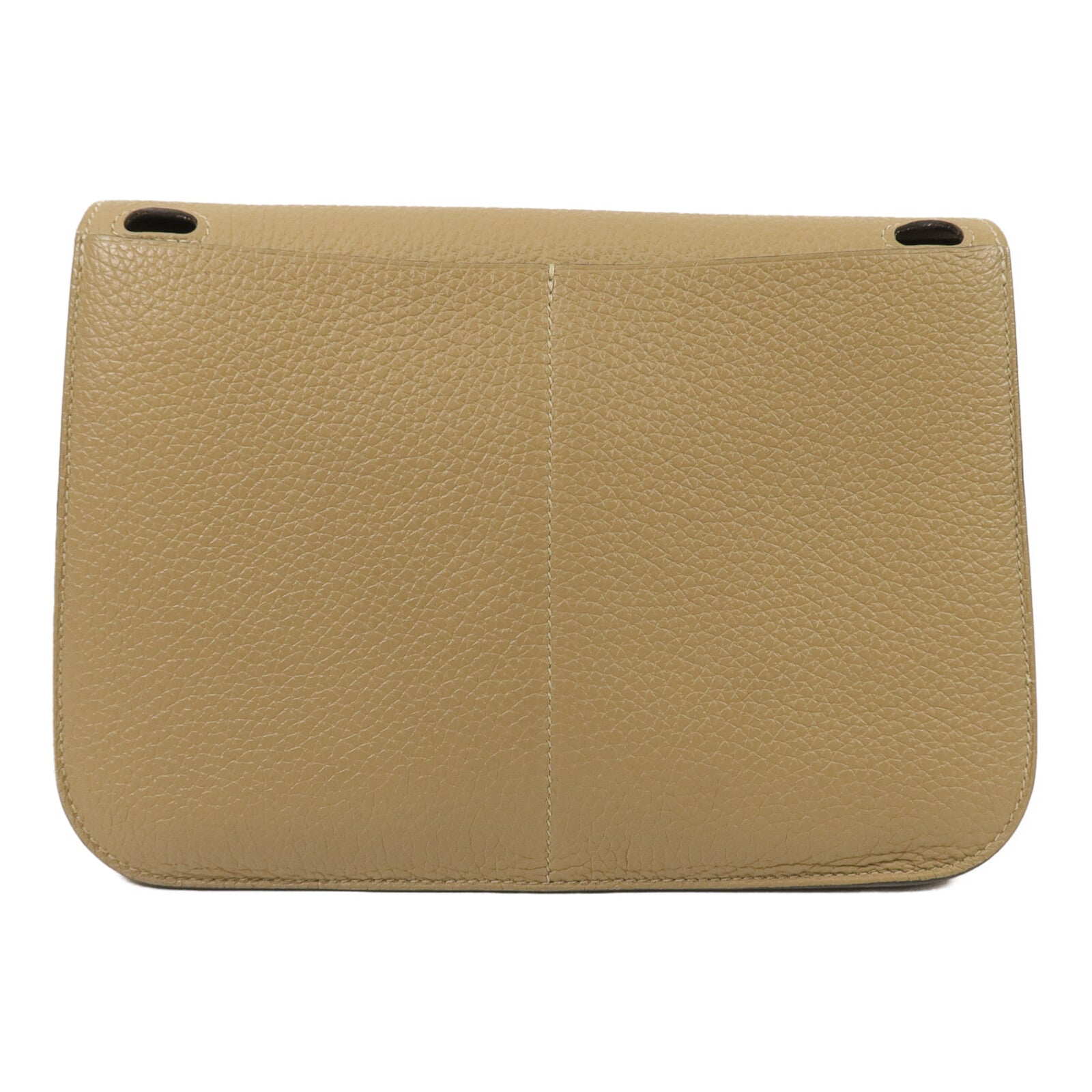 HERMES Clemence/Swift皮革Halzan 25手挽肩背兩用袋Trench/Etoupe