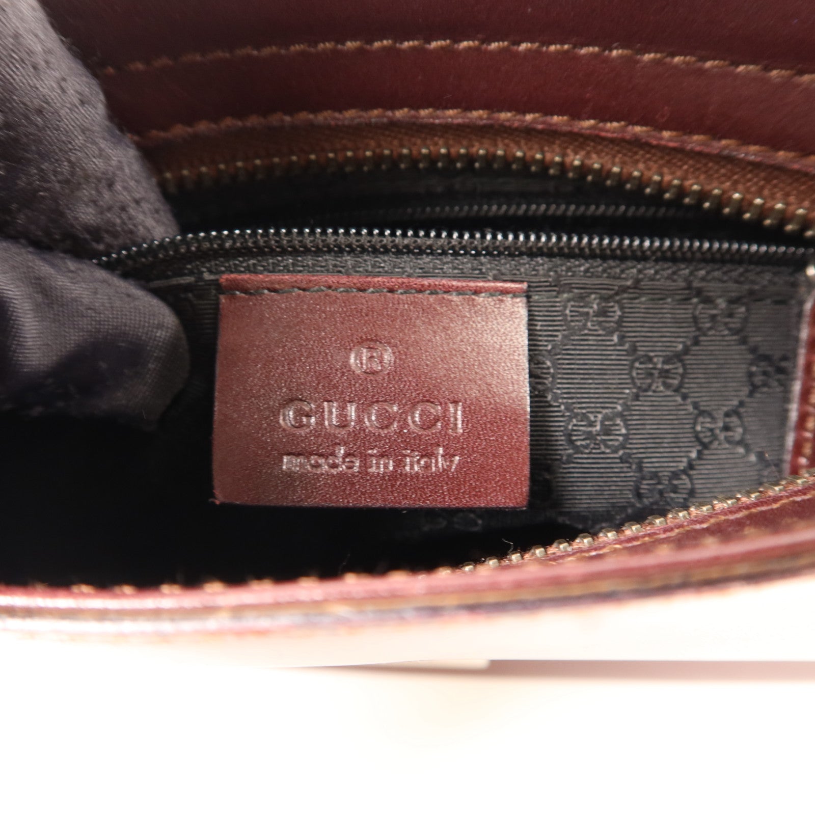 GUCCI 牛皮皮革Shoulder Bag銀扣肩背袋