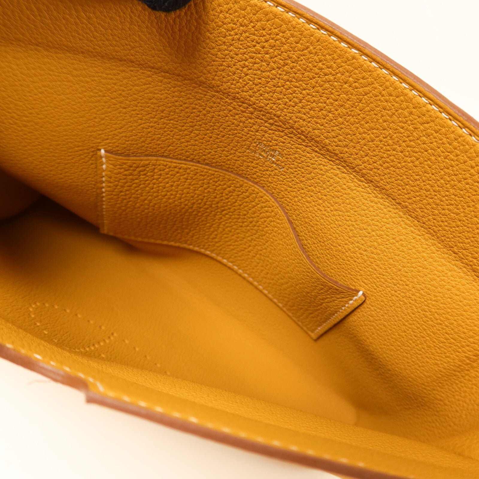 HERMES Togo皮革Videpoches Bag肩背袋Biscuit