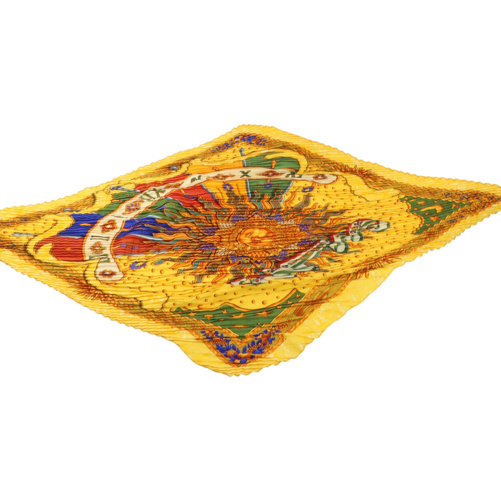 HERMES 絲質Carre Plisse Scarf 90絲巾