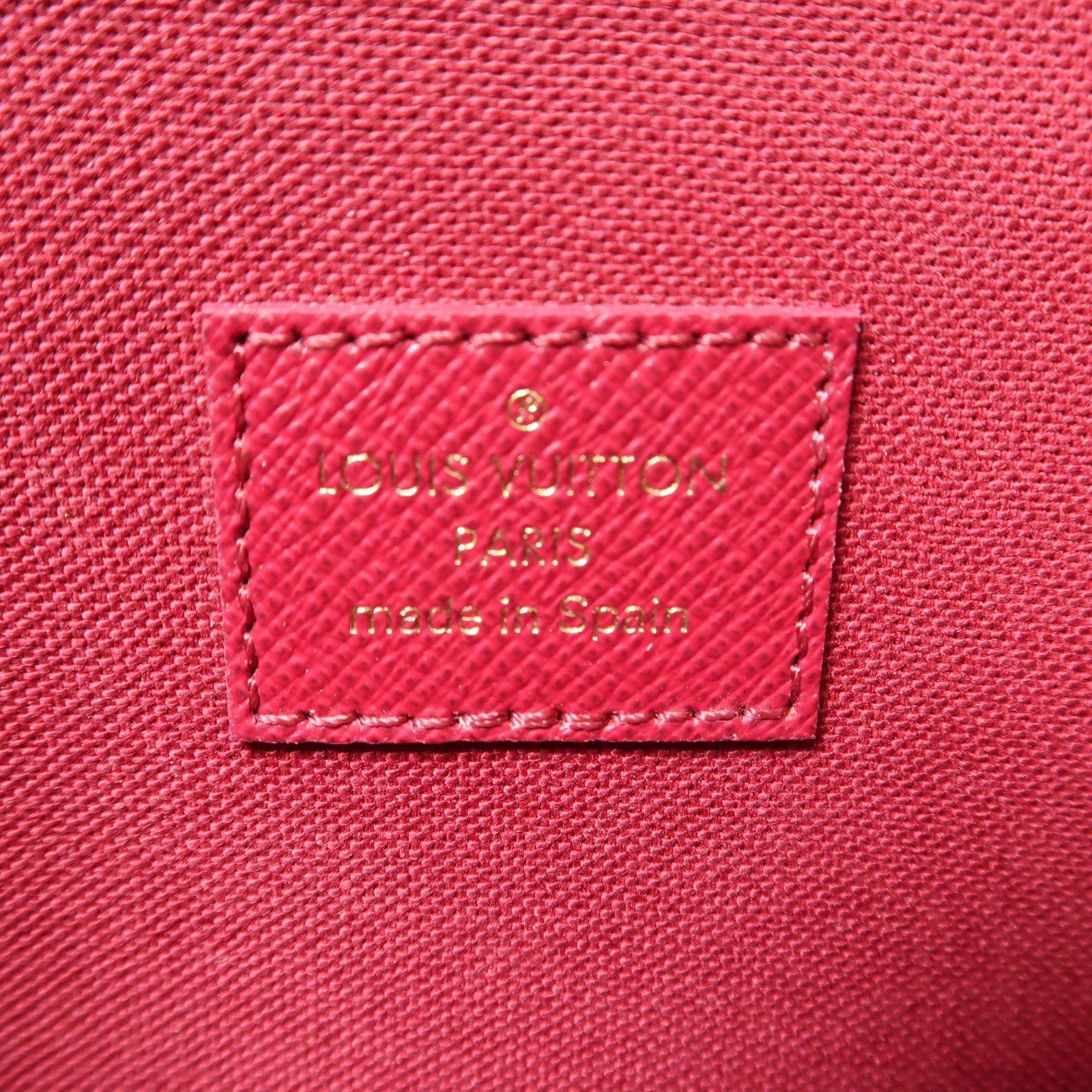 LOUIS VUITTON Monogram Pochette Felicie金扣鏈帶肩背袋棕色