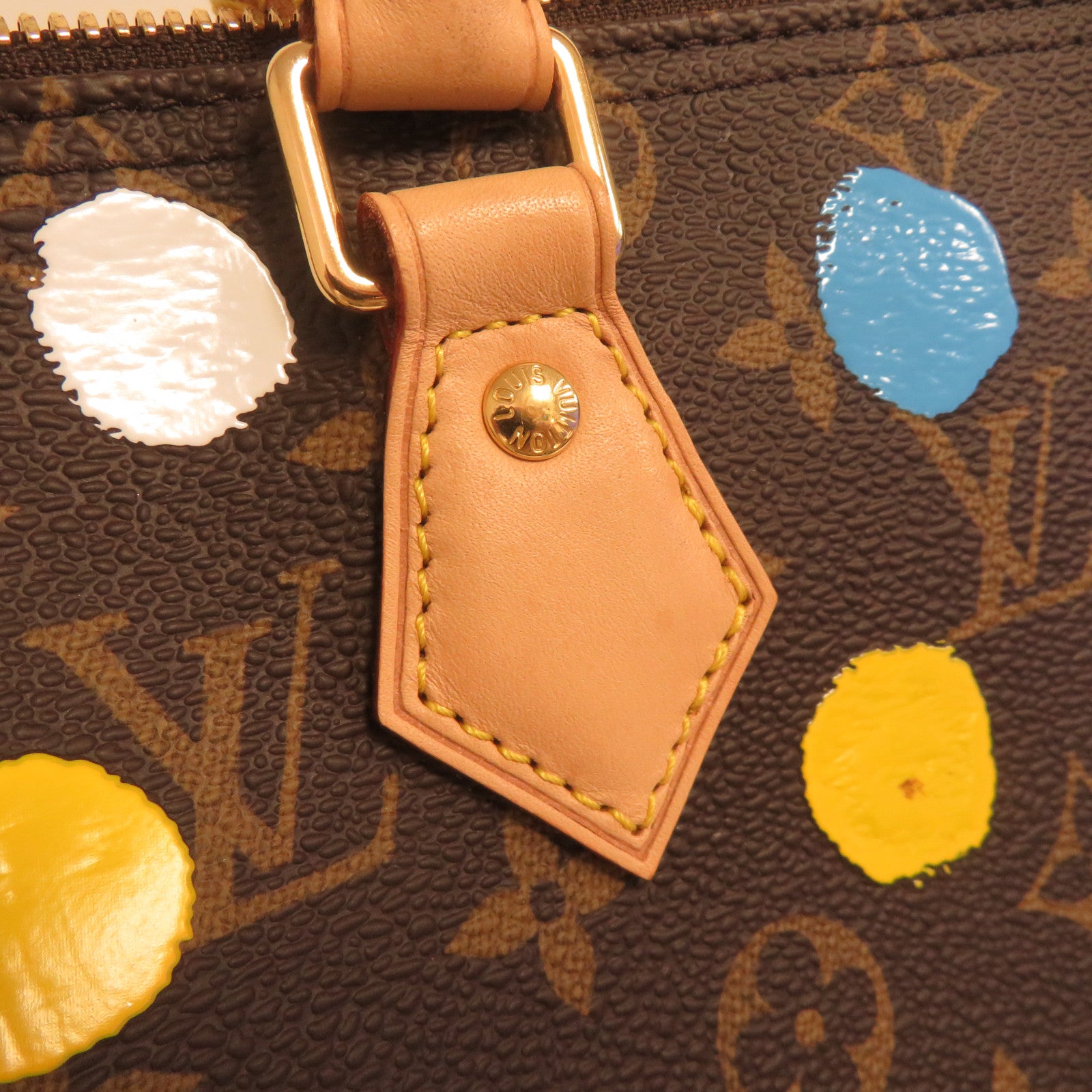 LOUIS VUITTON Monogram YK X LV Speedy Bandouliere 25金扣手挽肩背兩用袋啡色