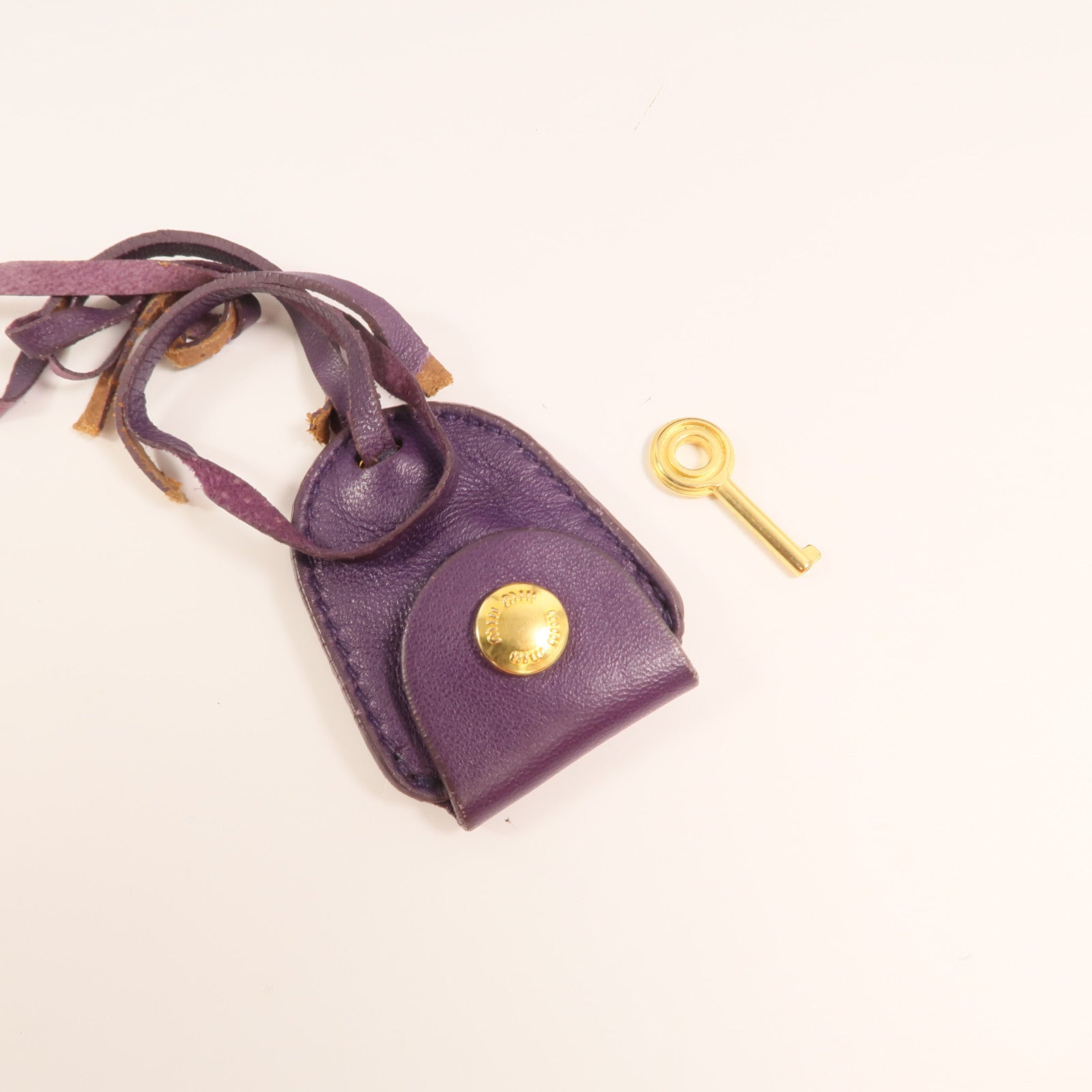 Miu Miu 羊皮皮革Shoulder Bag金扣手挽肩背兩用袋