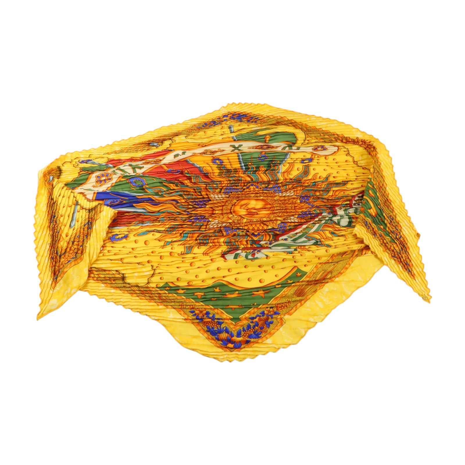 HERMES 絲質Carre Plisse Scarf 90絲巾