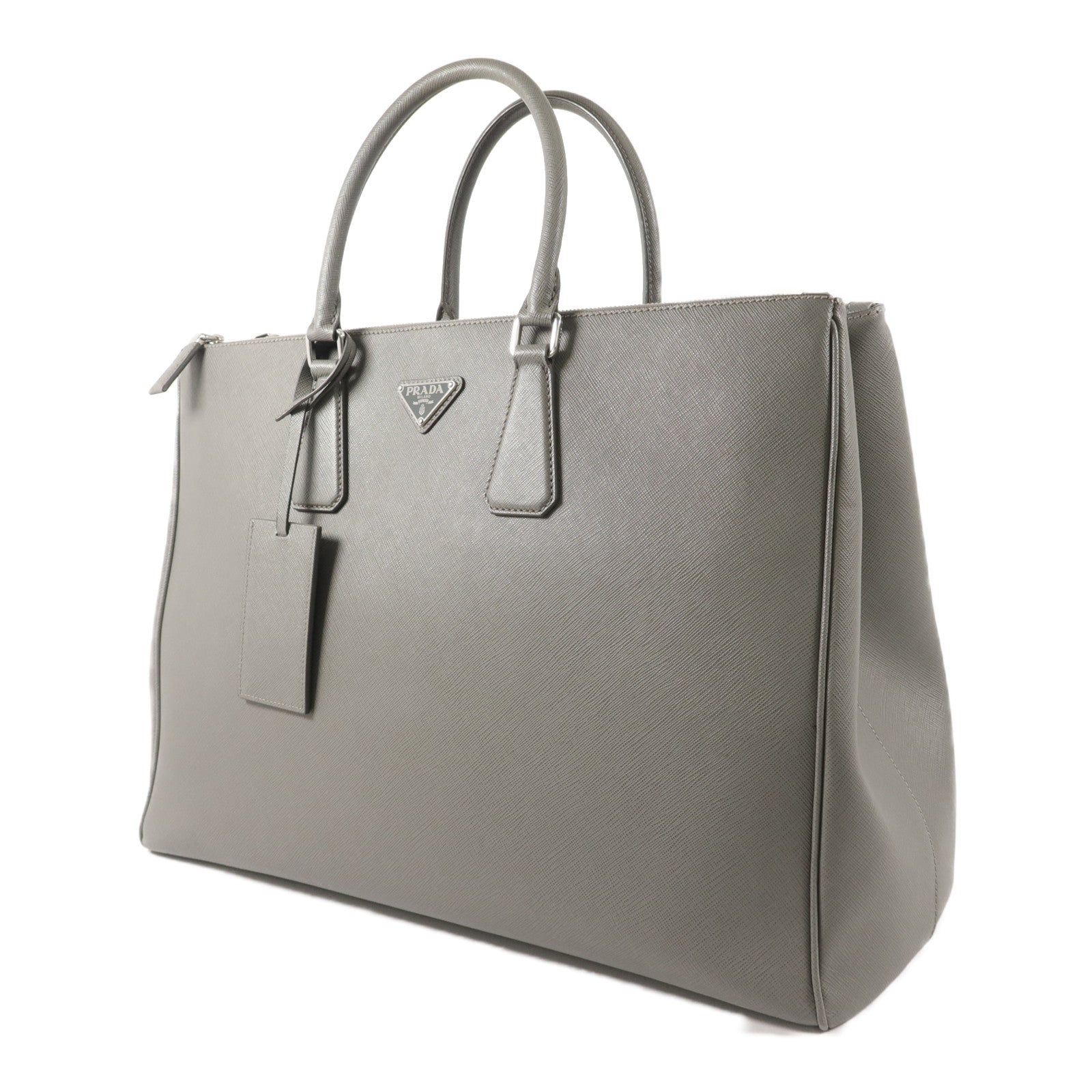 PRADA Saffiano皮革Dual-Zip Shopper Tote Bag手挽袋