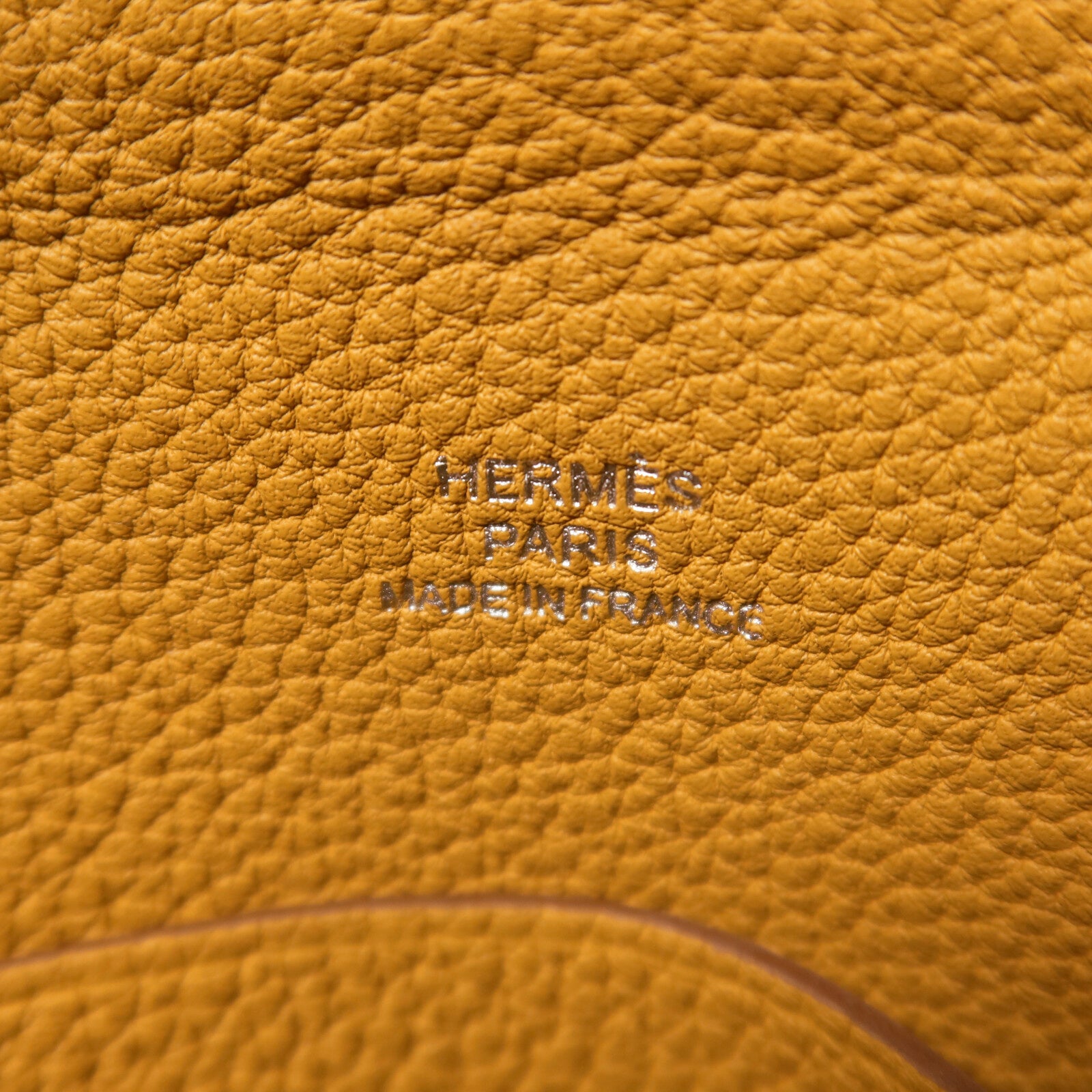 HERMES Togo皮革Videpoches Bag肩背袋Biscuit