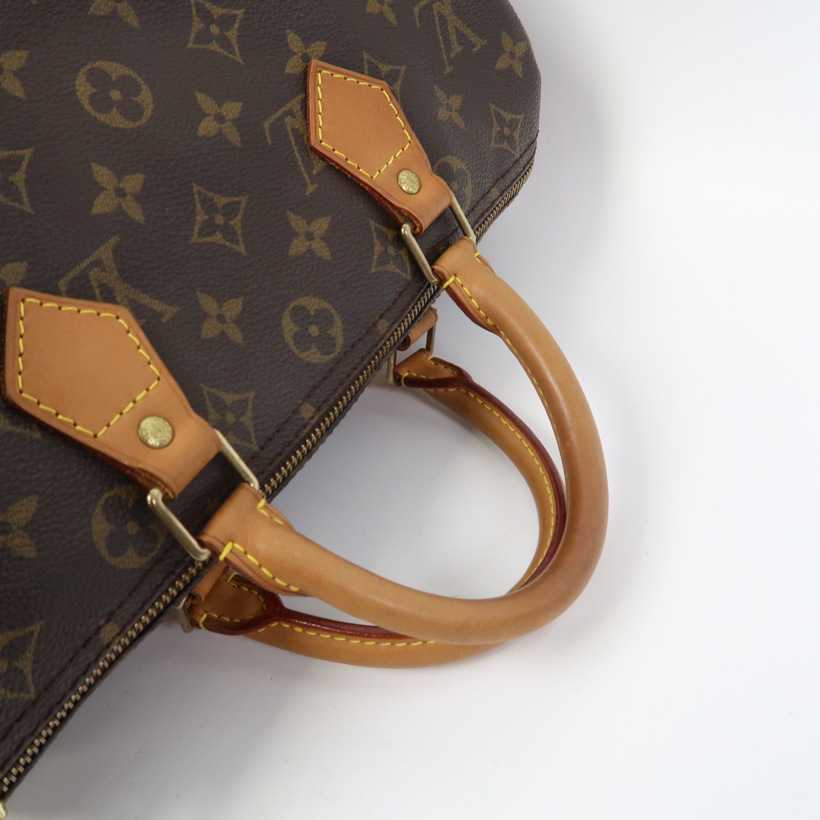 LOUIS VUITTON Monogram Speedy 30金扣手挽袋啡色