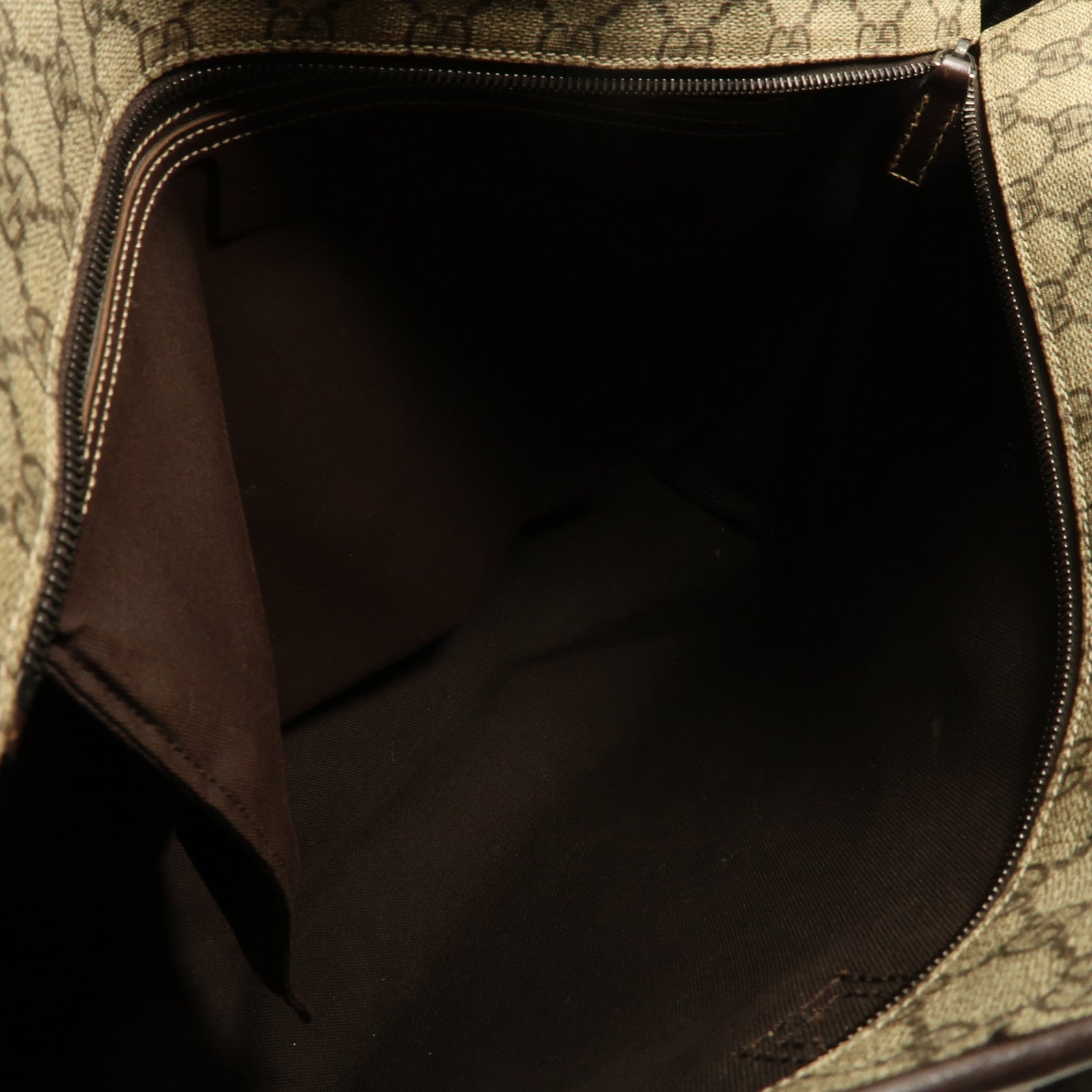 GUCCI 塗層帆布Shoulder Tote銀扣肩背袋/手挽袋