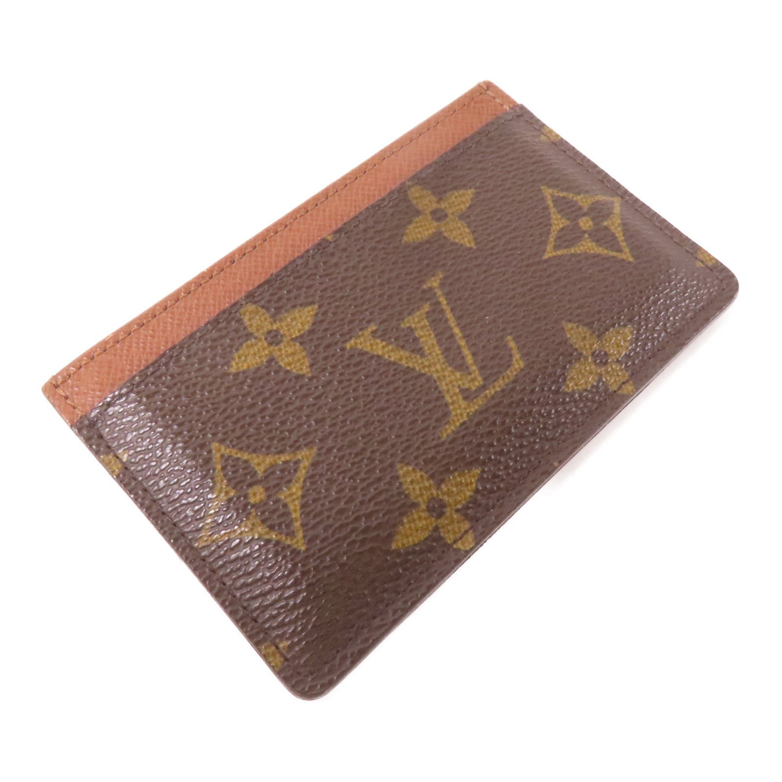 LOUIS VUITTON Monogram Card Case卡片套啡色
